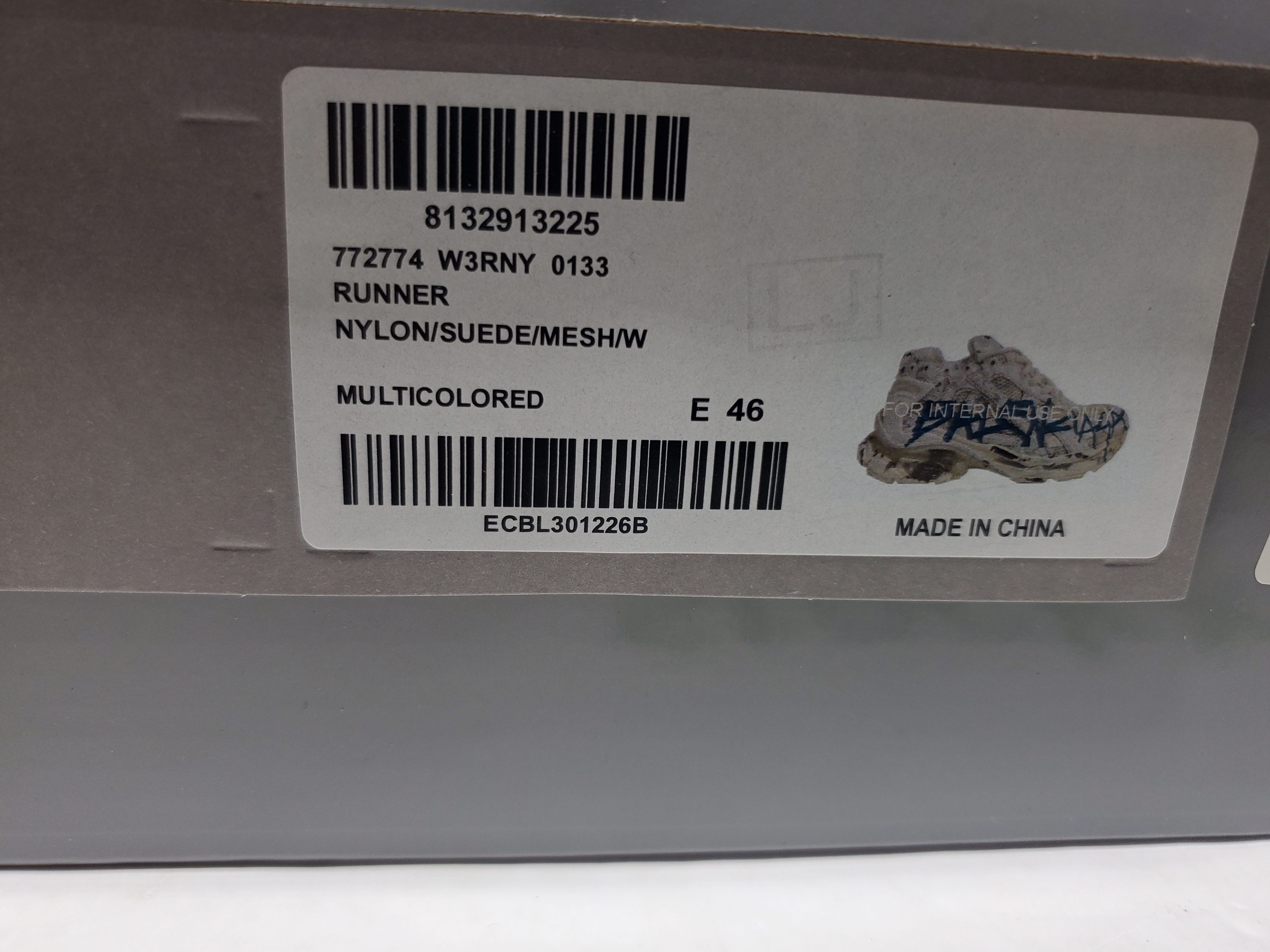 Balenciaga Runner Sneaker Graffiti - White Blue 772774 W3RBQ 9040 review Stockicks 00