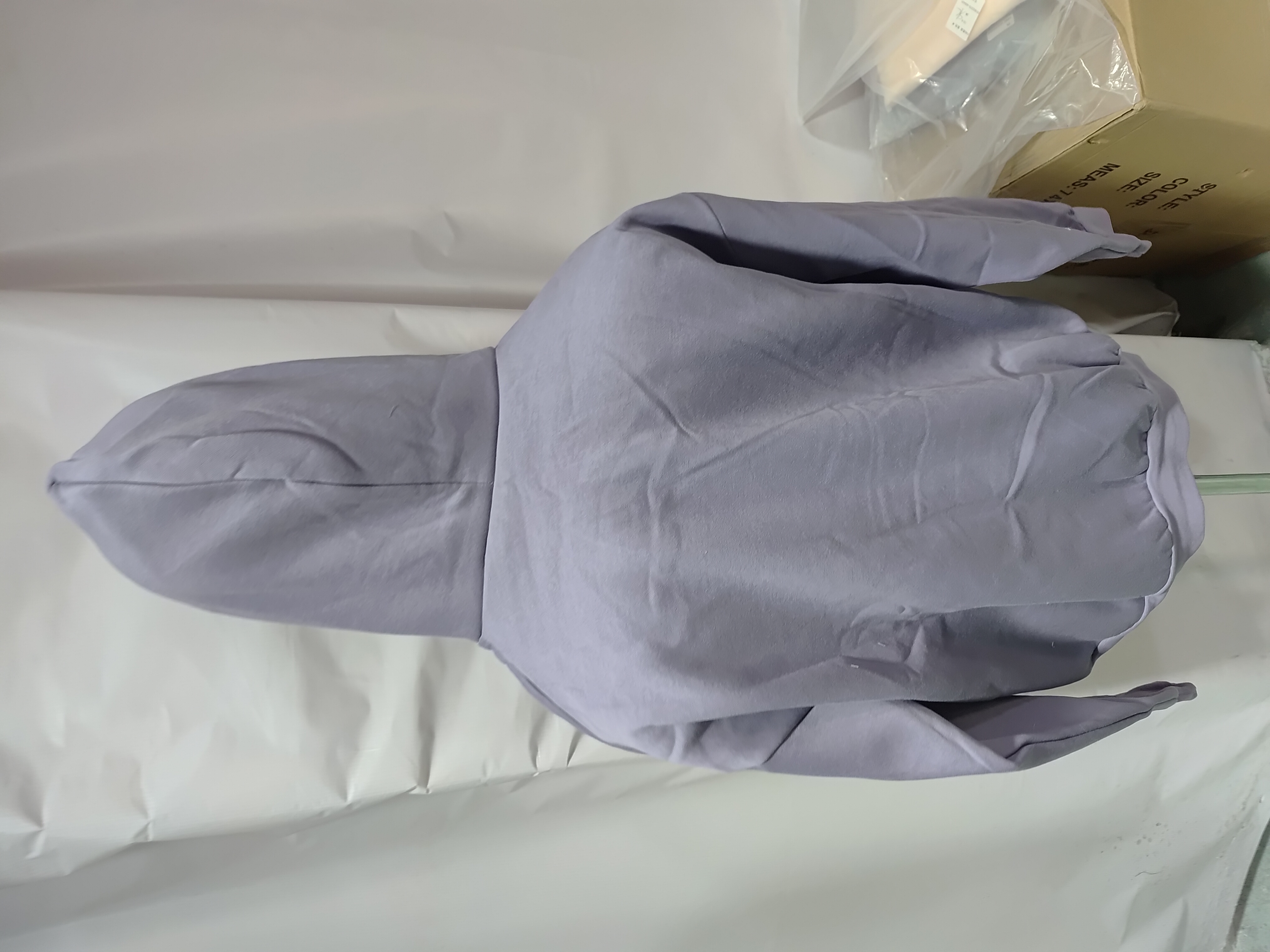 Fear of God Essentials Heavy Fleece Hoodie & Sweatpant Set FG319#947 Lavender review Stockicks 03