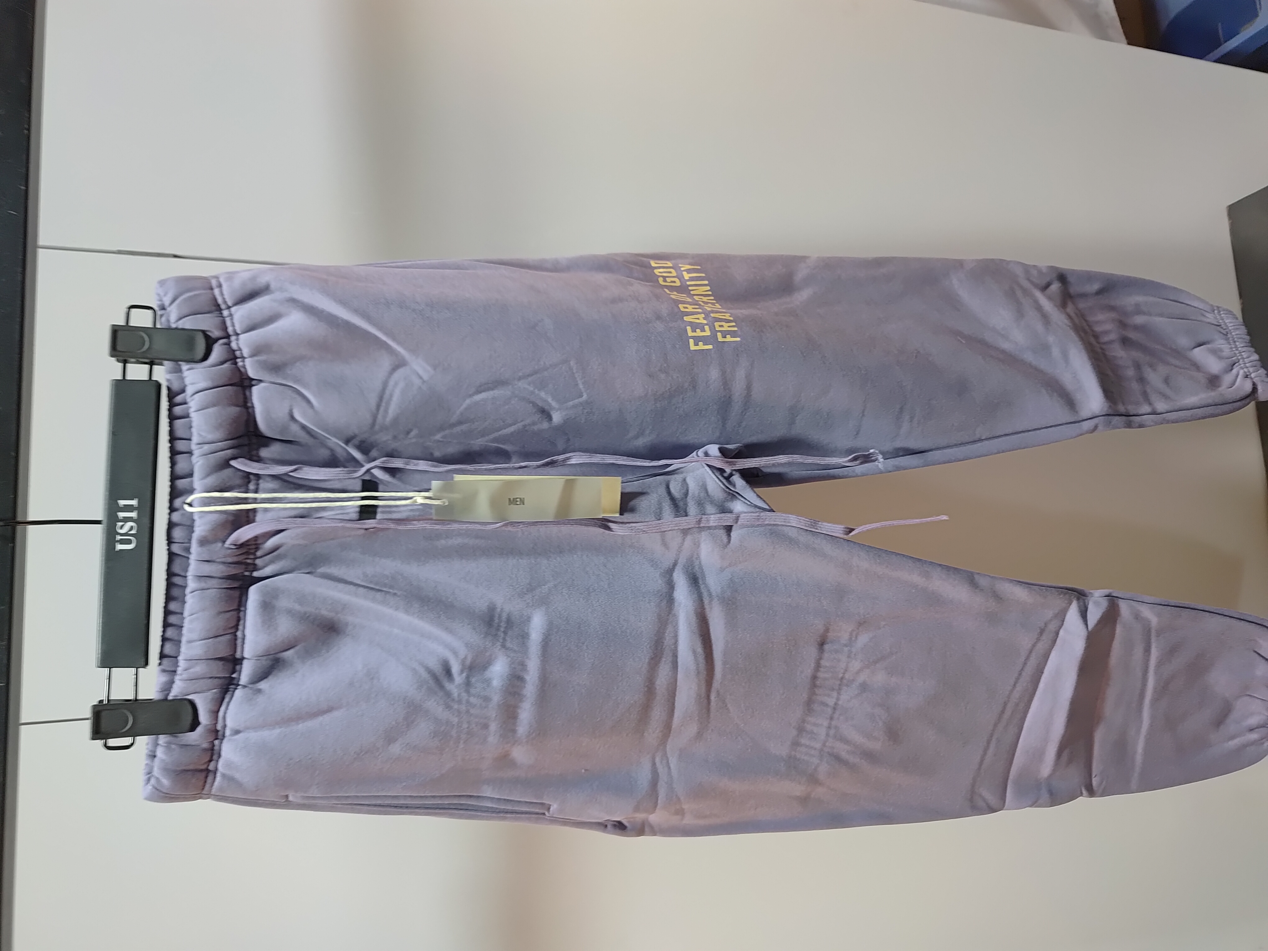 Fear of God Essentials Heavy Fleece Hoodie & Sweatpant Set FG319#947 Lavender review Stockicks 06