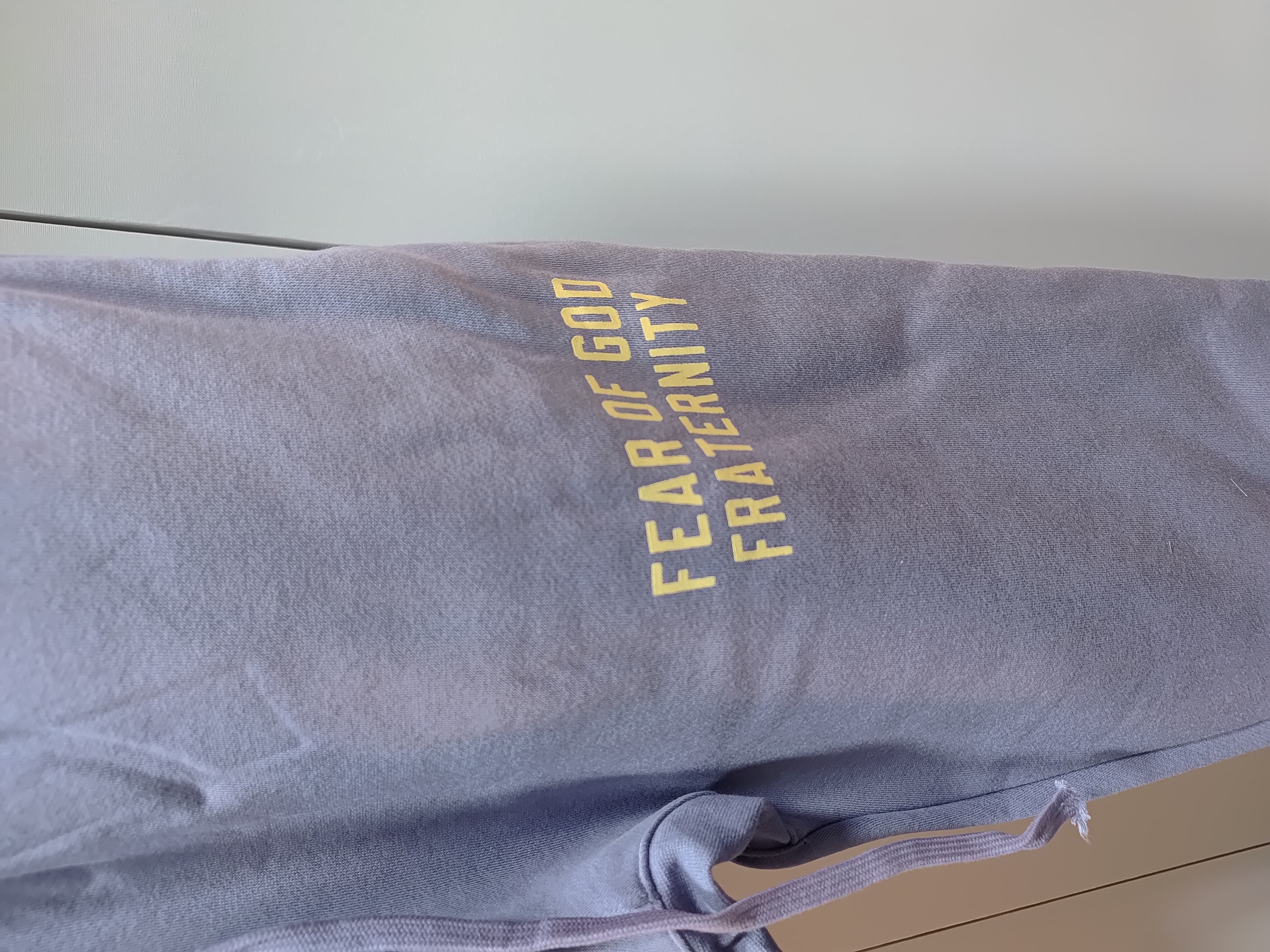 Fear of God Essentials Heavy Fleece Hoodie & Sweatpant Set FG319#947 Lavender review Stockicks 05