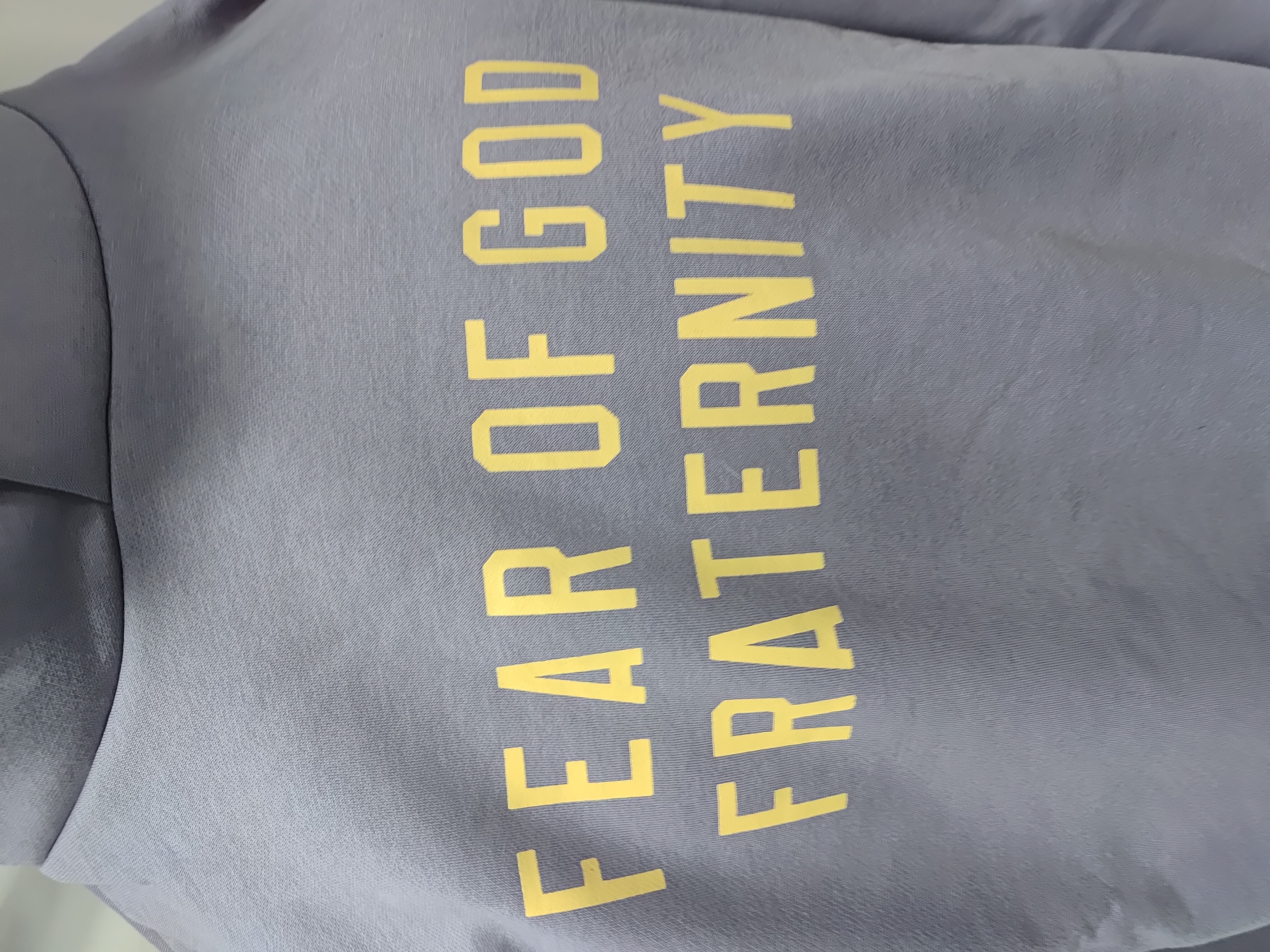 Fear of God Essentials Heavy Fleece Hoodie & Sweatpant Set FG319#947 Lavender review Stockicks 02