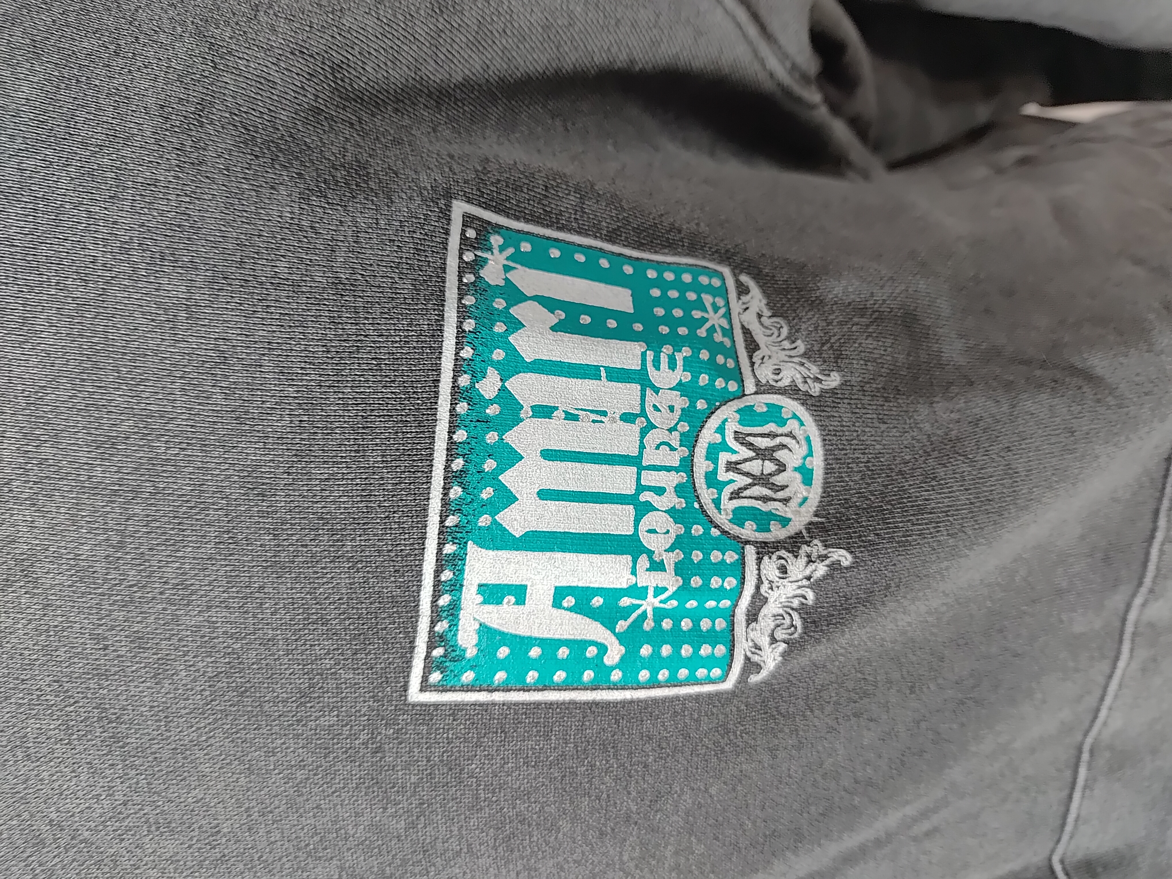 AMIRI Lounge Crystal Embellished Distressed Graphic Hoodie #5889 Black/Apricot review Stockicks 01