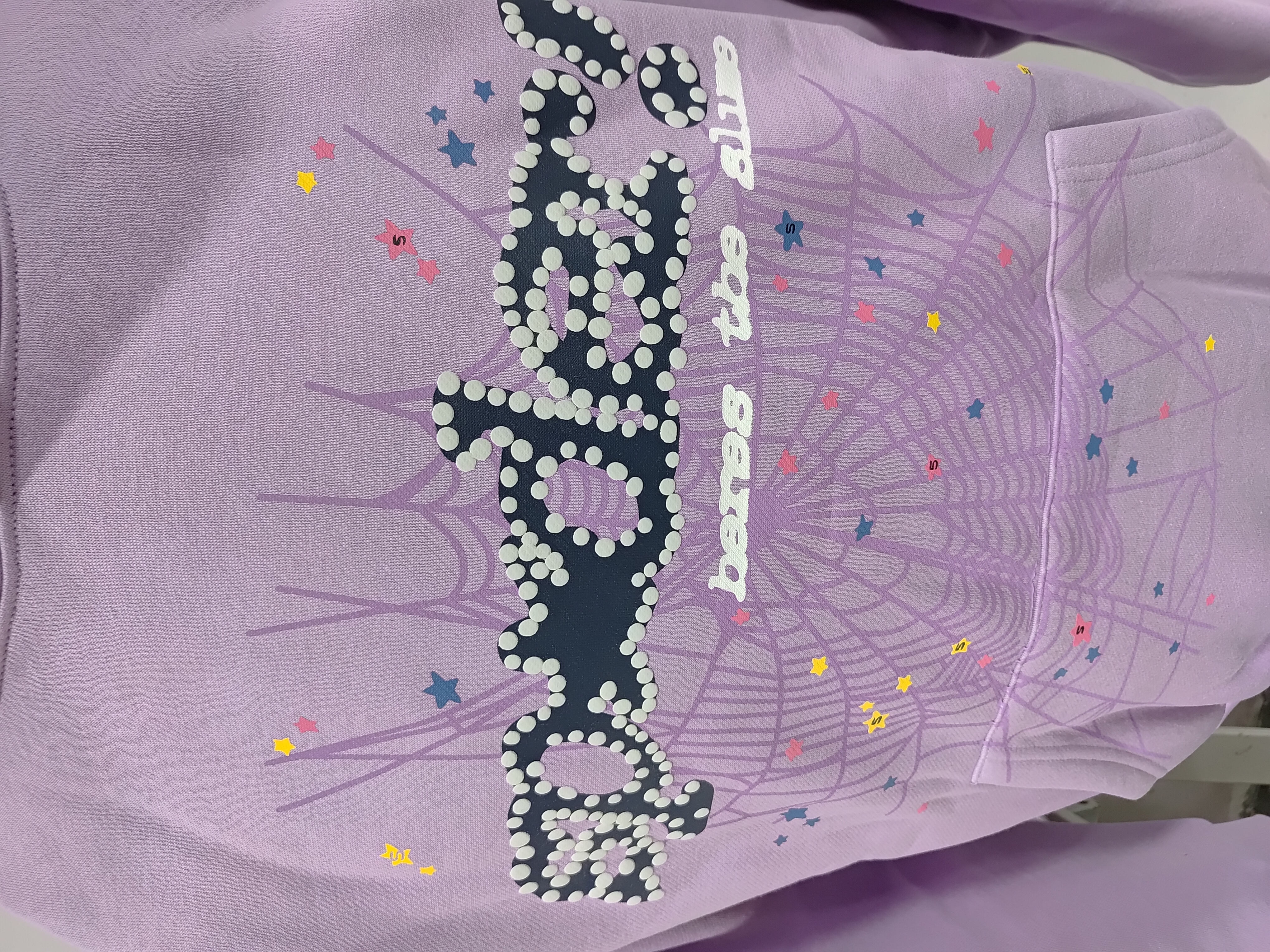 Sp5der Acai Hoodie Purple YZ EG911 review Stockicks 02