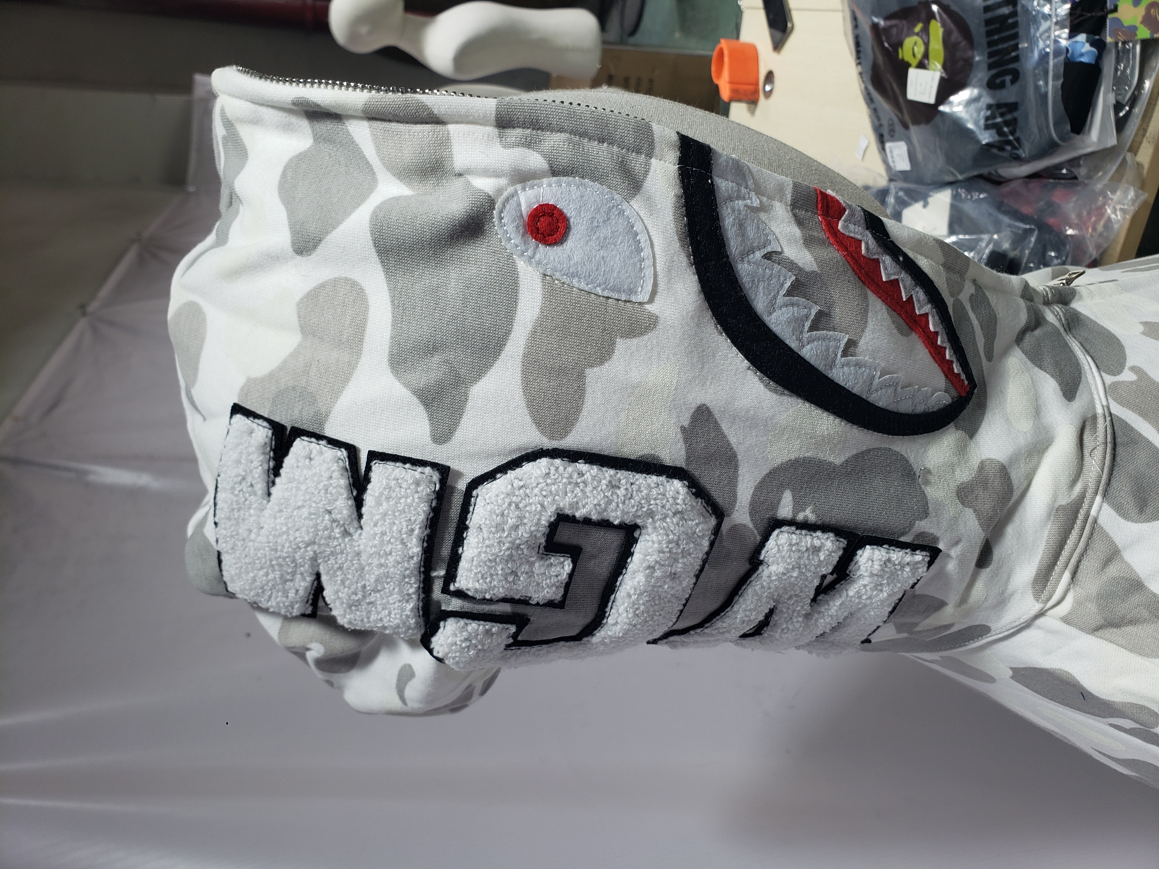 BAPE Luminous Spot Camouflage hoodie review Stockicks 02