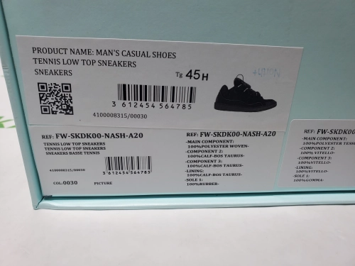 【Top PK God Batch】Lanvin Curb Sneaker Black review 