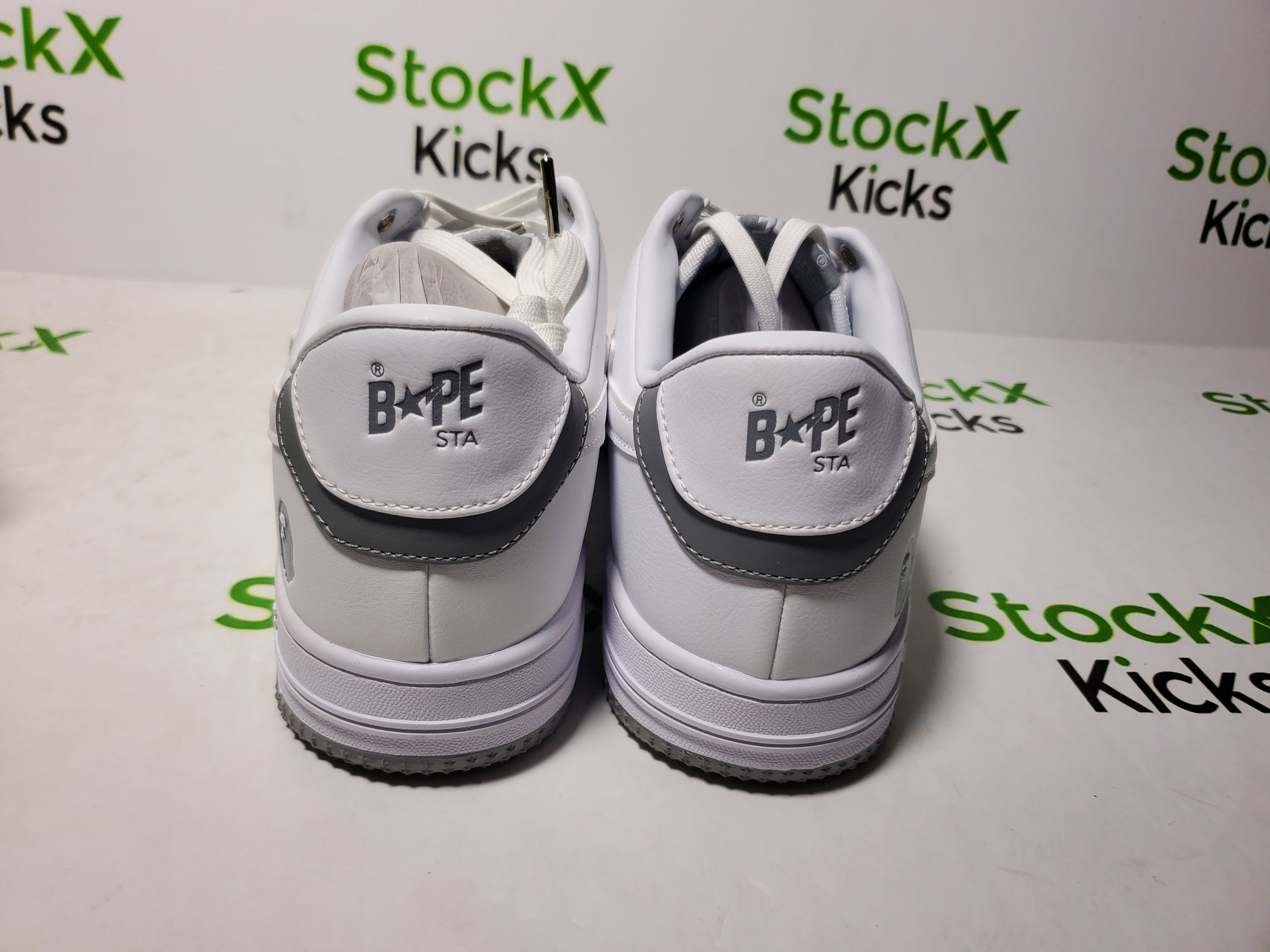 A Bathing Ape Bape Sta Low Grey White OZXSH W291 328 review Stockicks 03