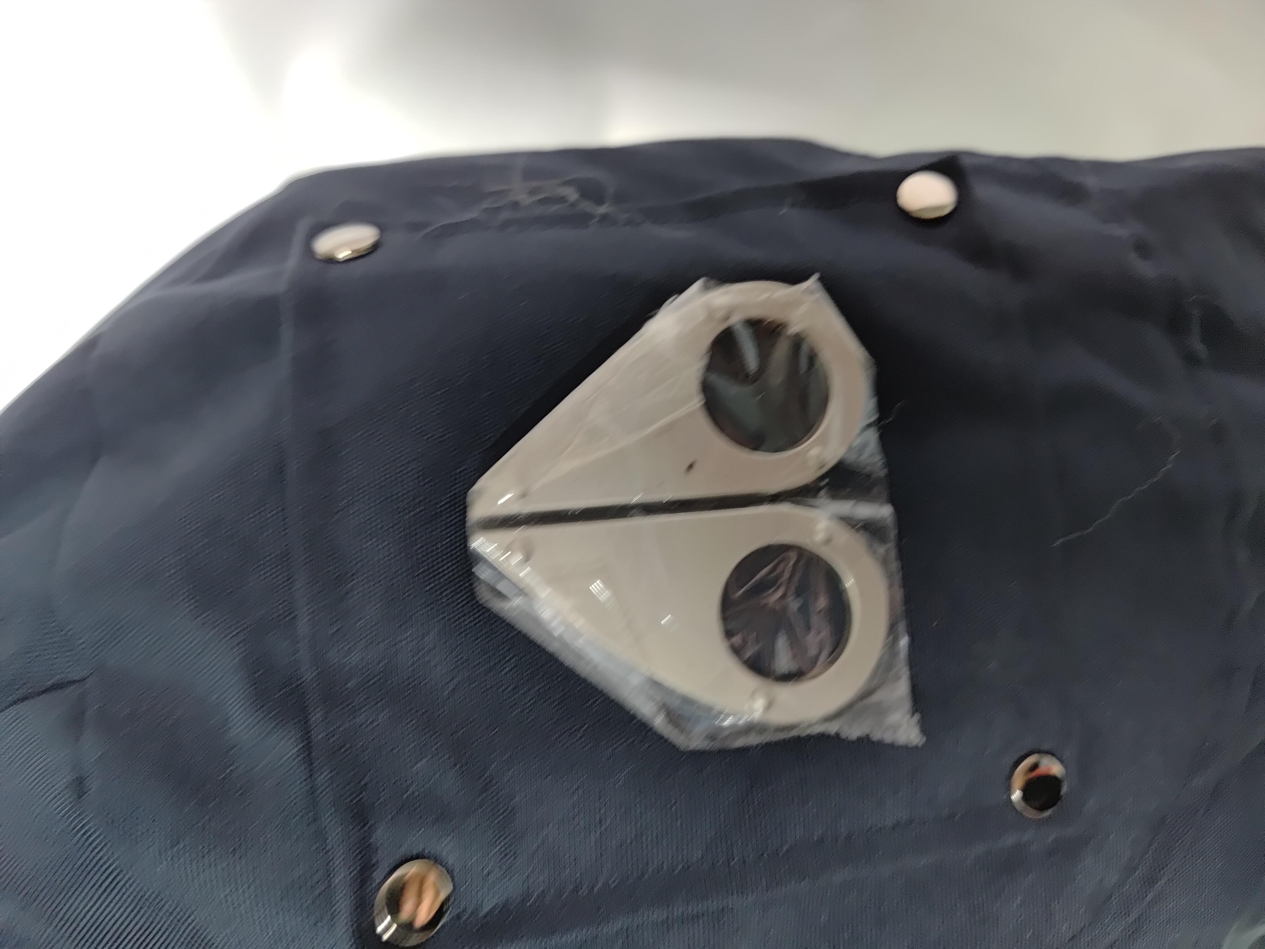 Moose Knuckles Women's Debbie Shearling Bomber Jacket Dark Blue With A Pom-Pom review Stockicks 05