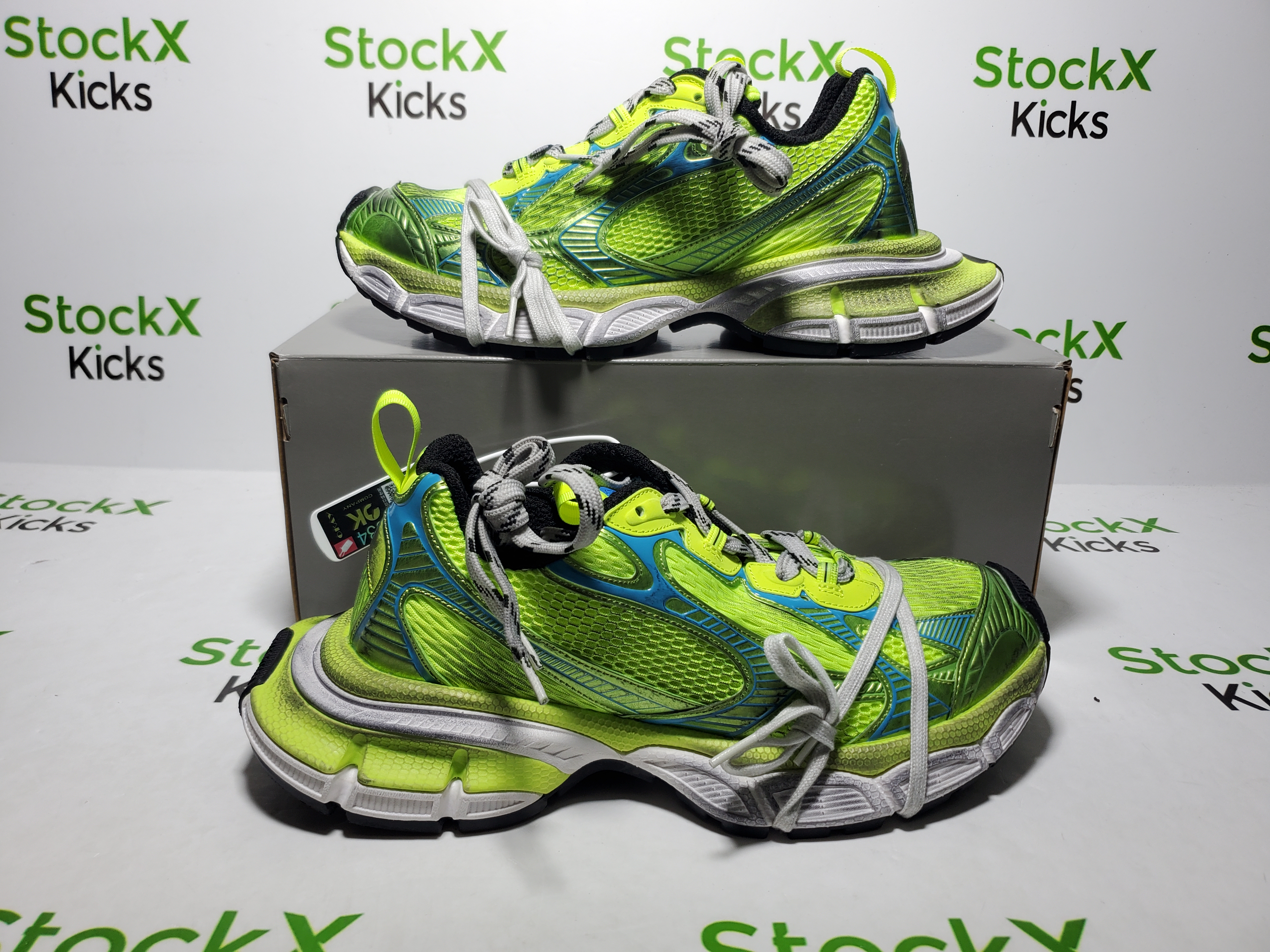 Balenciaga 3XL Sneaker Black Fluorescent Green 734734 W3XL6 7019 review Stockicks 05