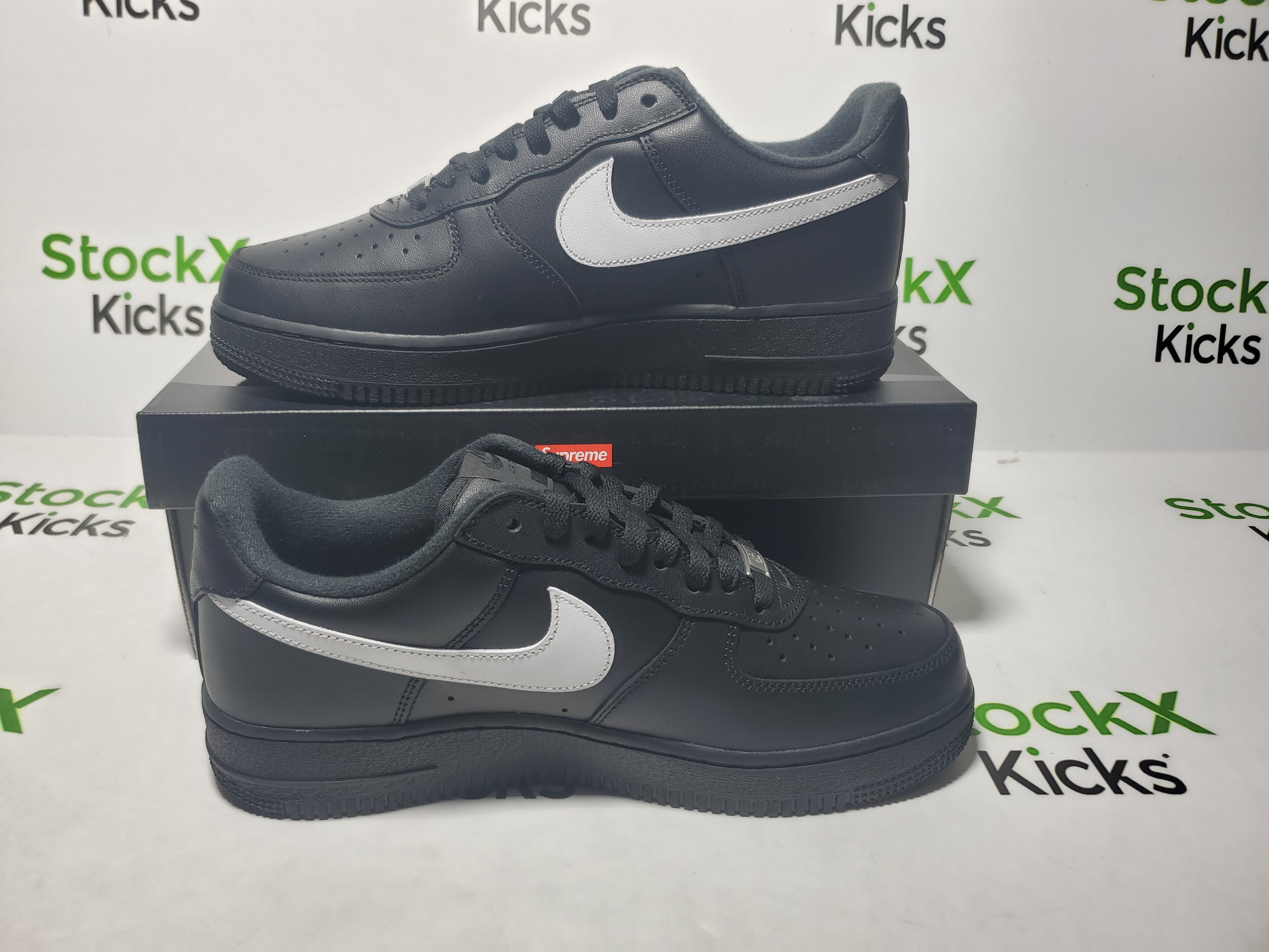 LJR Batch Nike Supreme x Air Force 1 Low 'Box Logo - Black White' CU9225-002 review Stockicks 01