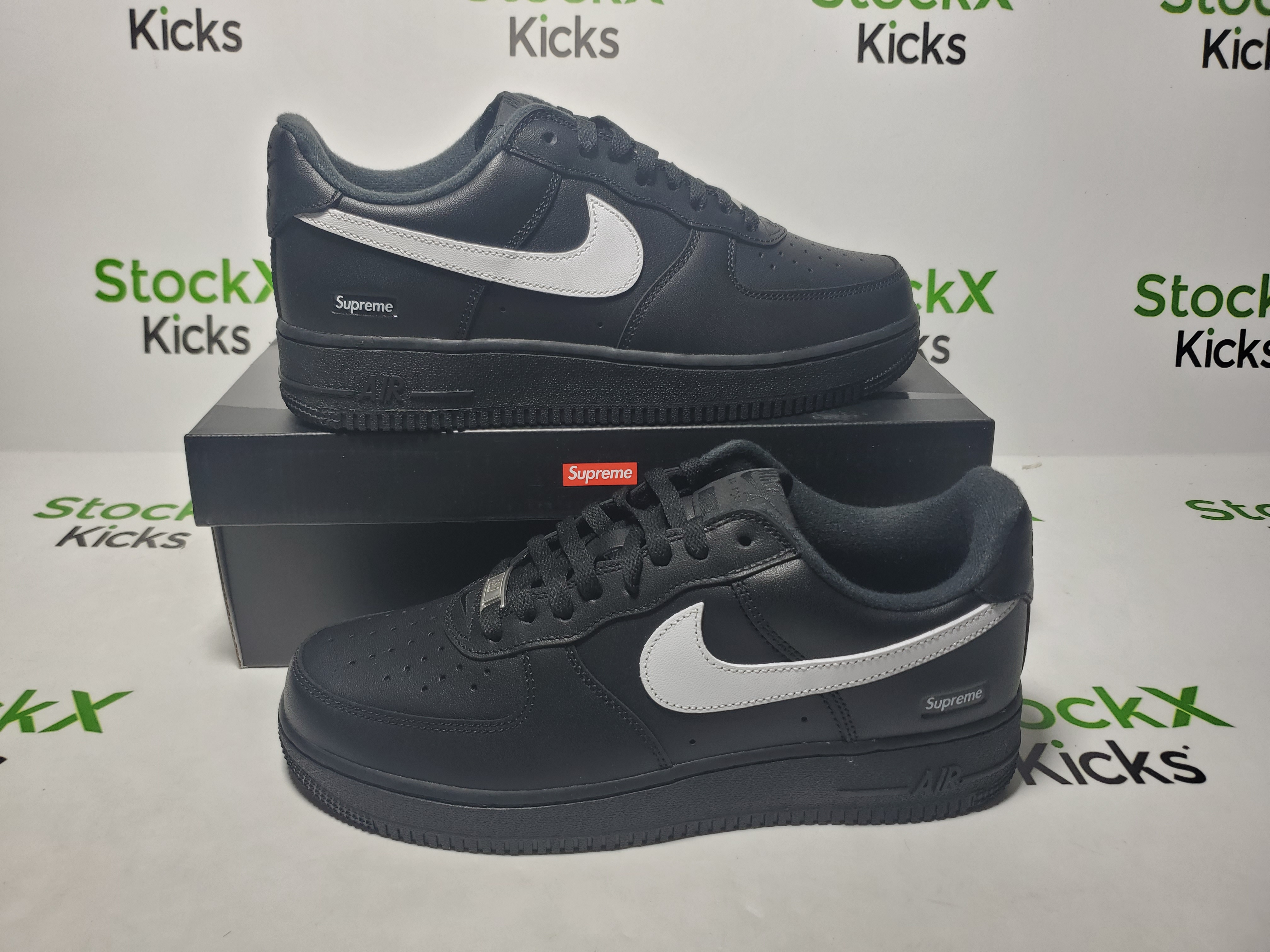 LJR Batch Nike Supreme x Air Force 1 Low 'Box Logo - Black White' CU9225-002 review Stockicks 02