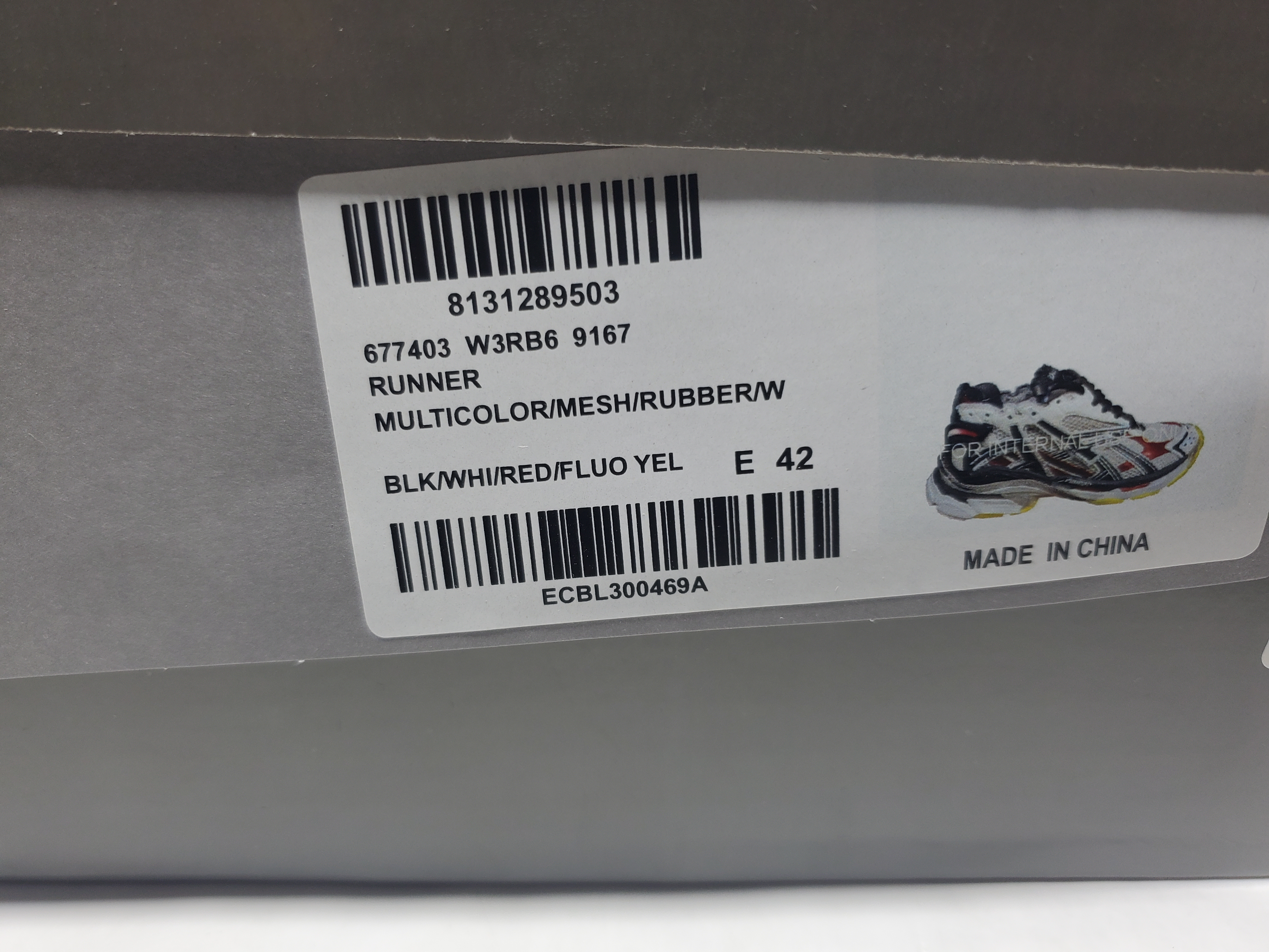 Balenciaga Runner Black White Red Neon Yellow 677402 W3RB2 9167 review Stockicks 00