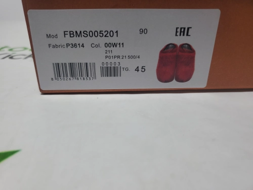 Marni Long-hair Calfskin Fussbett Sabot Red SBMS004601P412200R66 review 