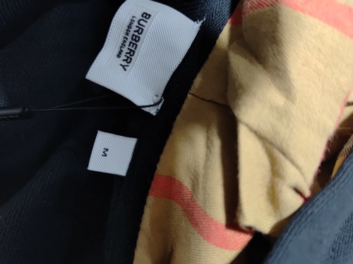 Burberry Zip Up Hoodie With Check Hood Black Archive Beige review 