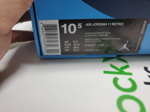 PK God Batch Air Jordan 11 Retro UNC Win Like 82 378037-123 review 