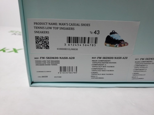 【Top PK God Batch】Lanvin Leather Curb Sneaker Gallery Dept. Black Multi PB FW-SKDK02-DRGD-P2210S1 review 