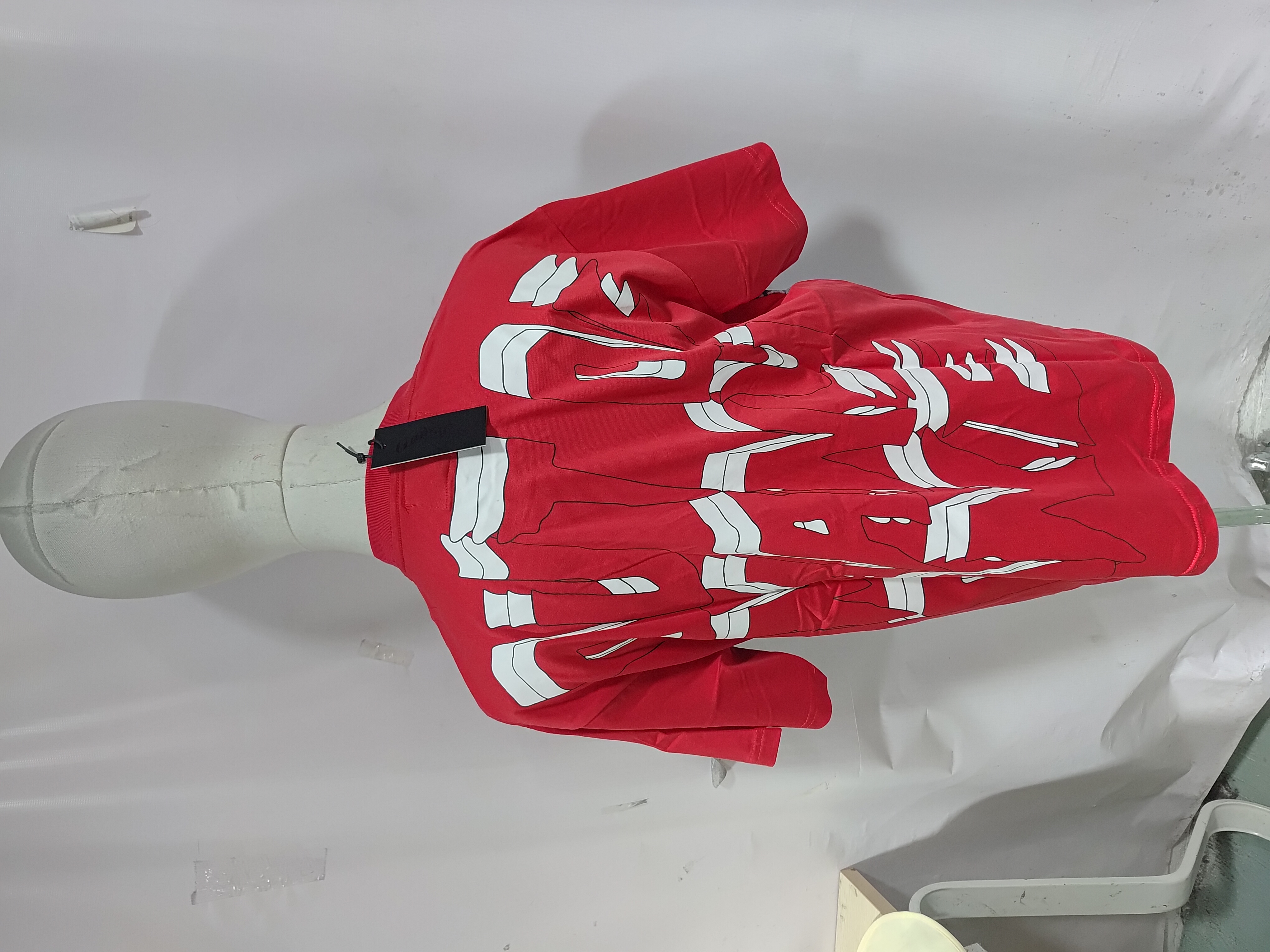 Godspeed Skele Rarri T-shirt #7069 Black/White/Red review Stockicks 03