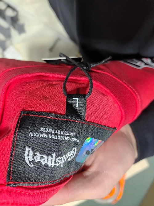 Godspeed Skele Rarri T-shirt #7069 Black/White/Red review 