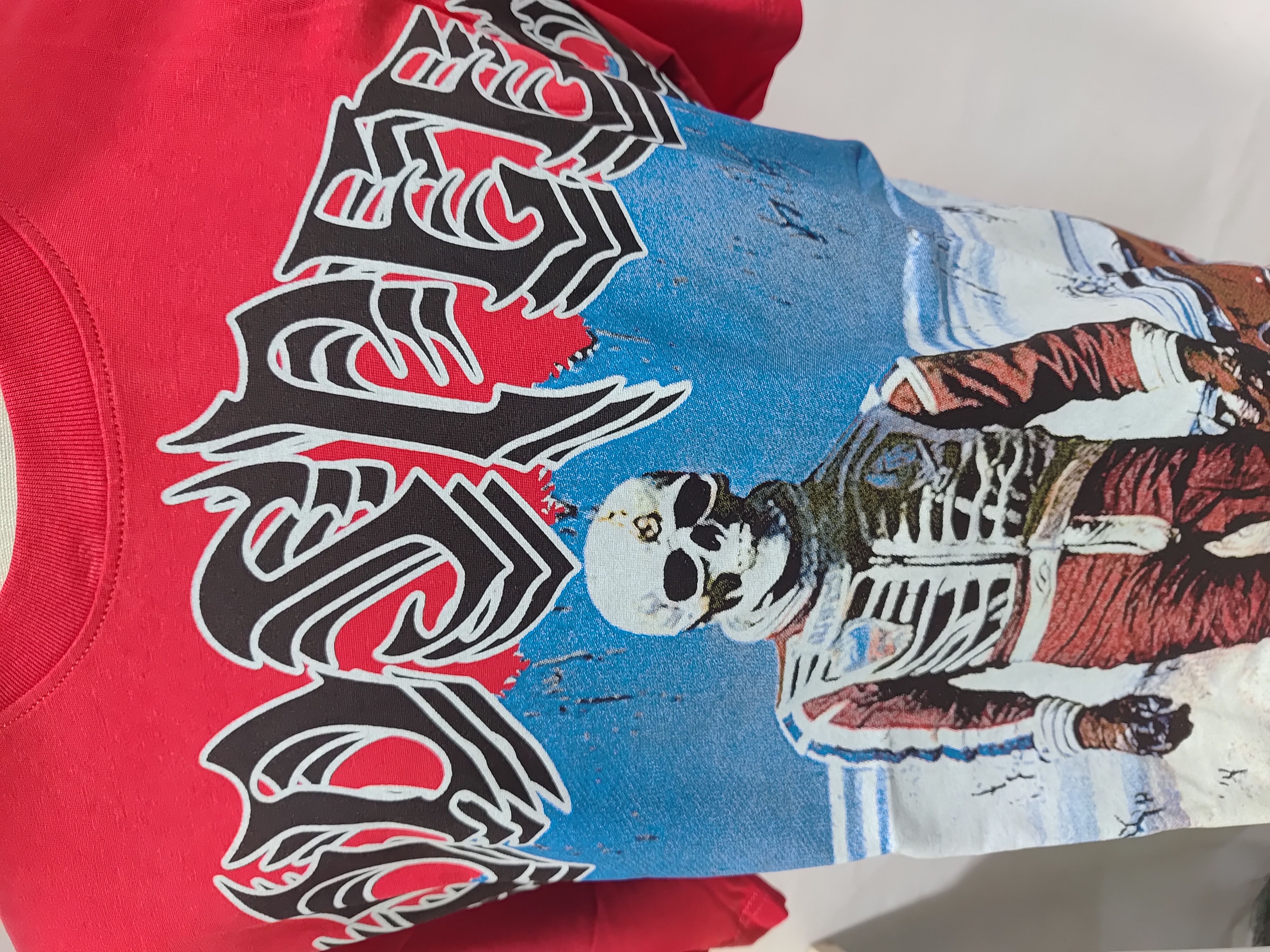 Godspeed Skele Rarri T-shirt #7069 Black/White/Red review Stockicks 02