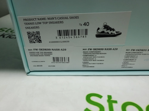 Lanvin Curb Sneakers Black Whiteand Gray review 