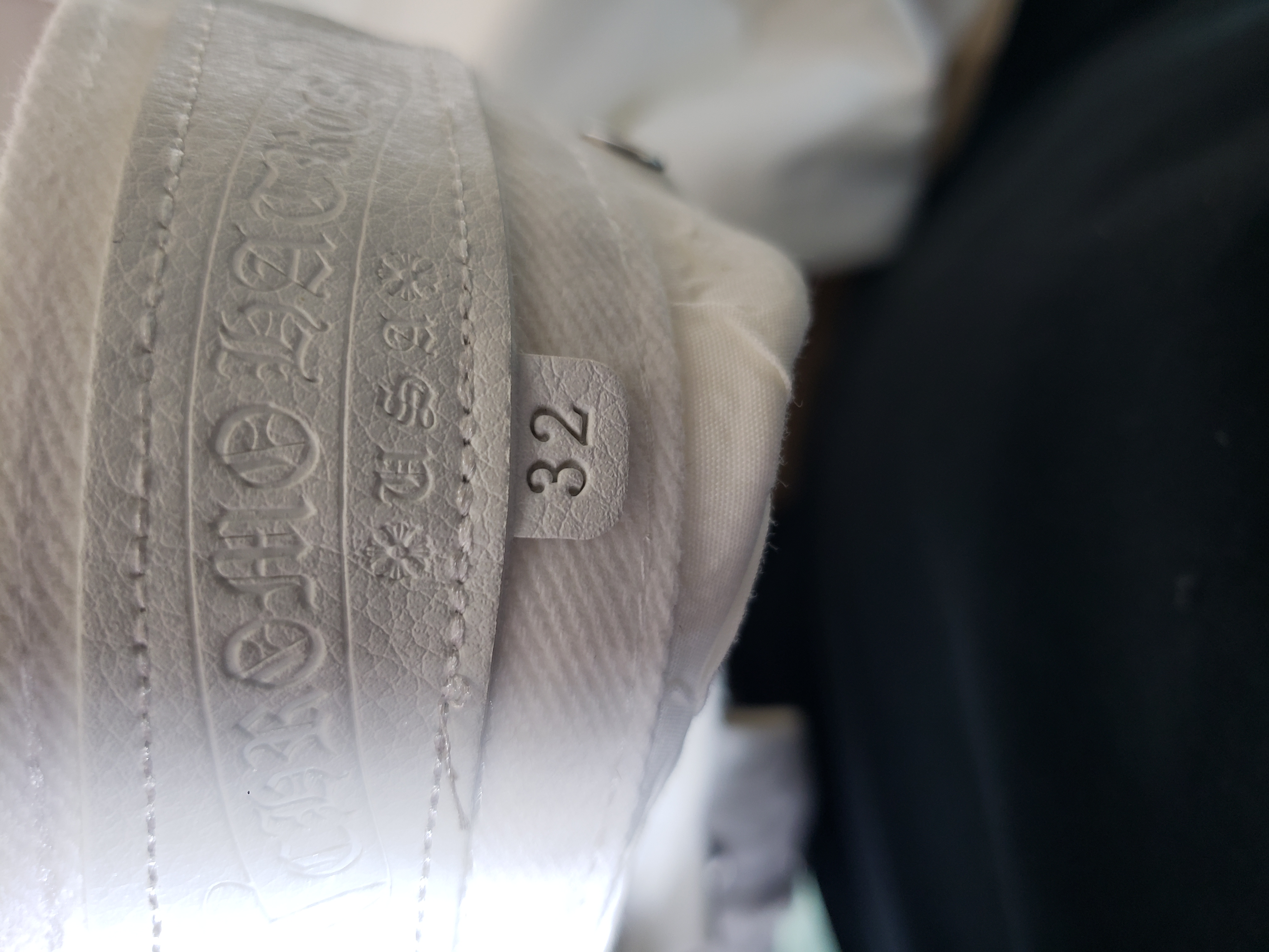 Chrome Hearts Leopard Cross Patch White Jeans White review Stockicks 00