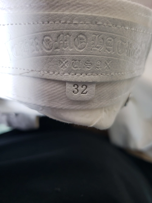 Chrome Hearts Leopard Cross Patch White Jeans White review 