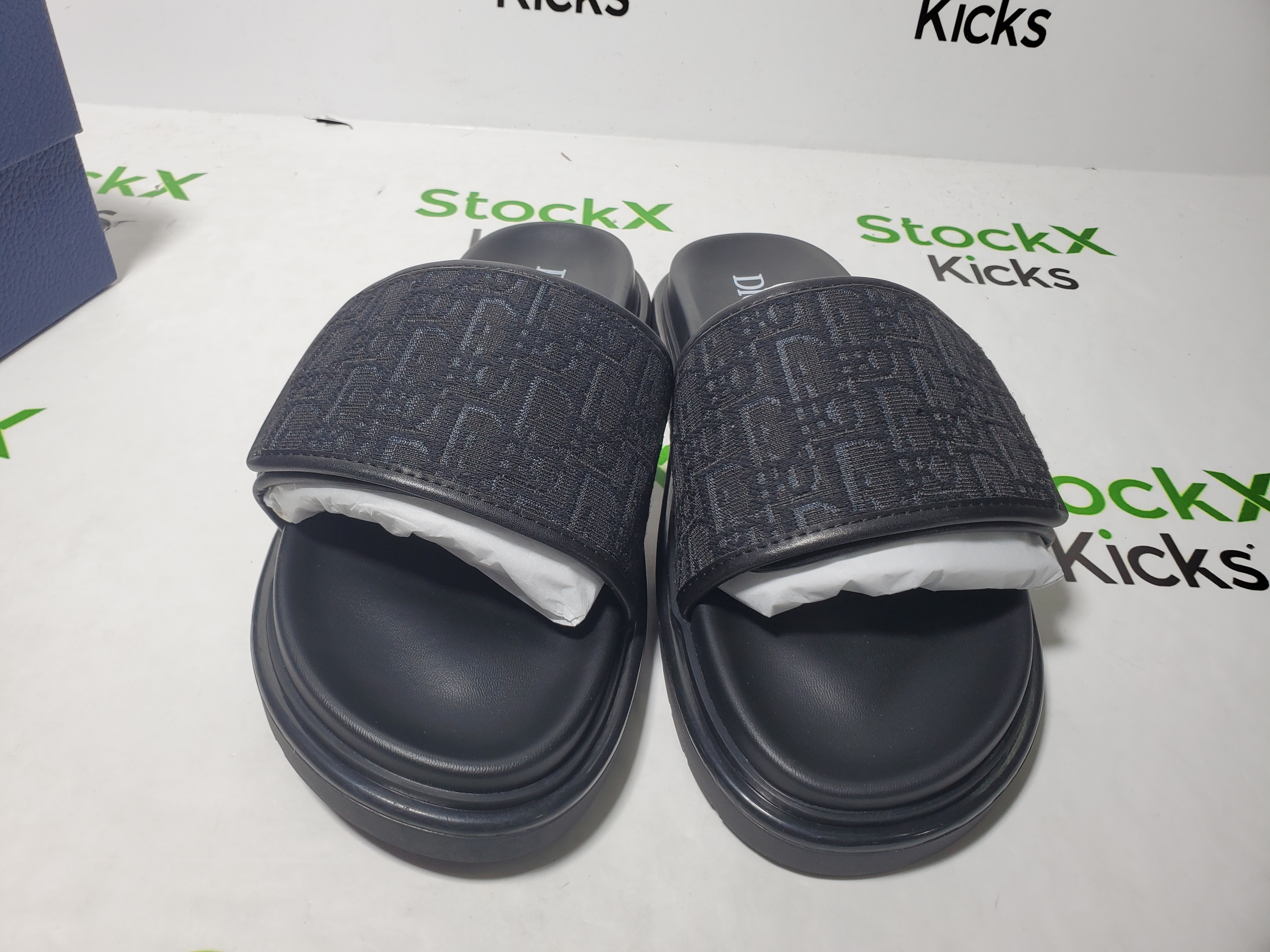 Dior Aqua Sandal Black Dior Oblique Jacquard review Stockicks 04