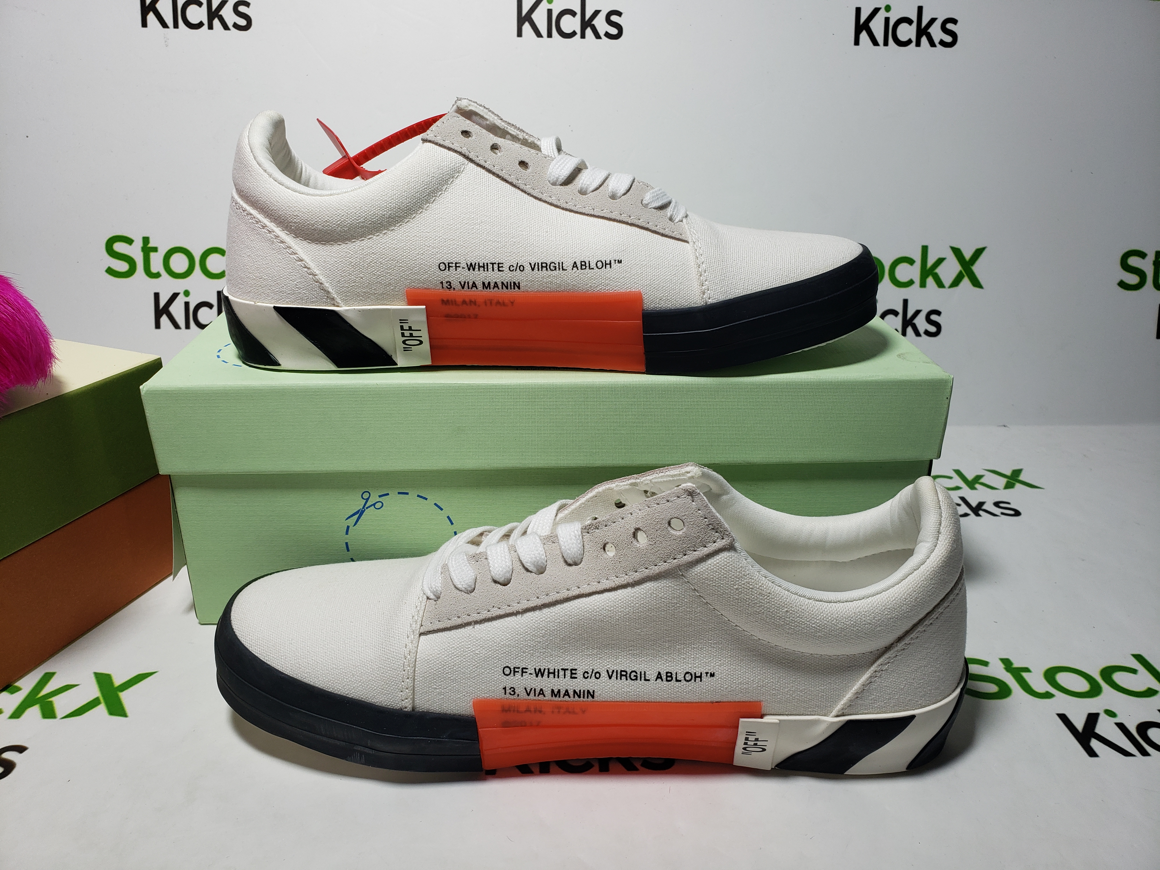 PK God Batch Off-White Vulc Low Top 'White' OMIA085E183510010100 review Stockicks 02