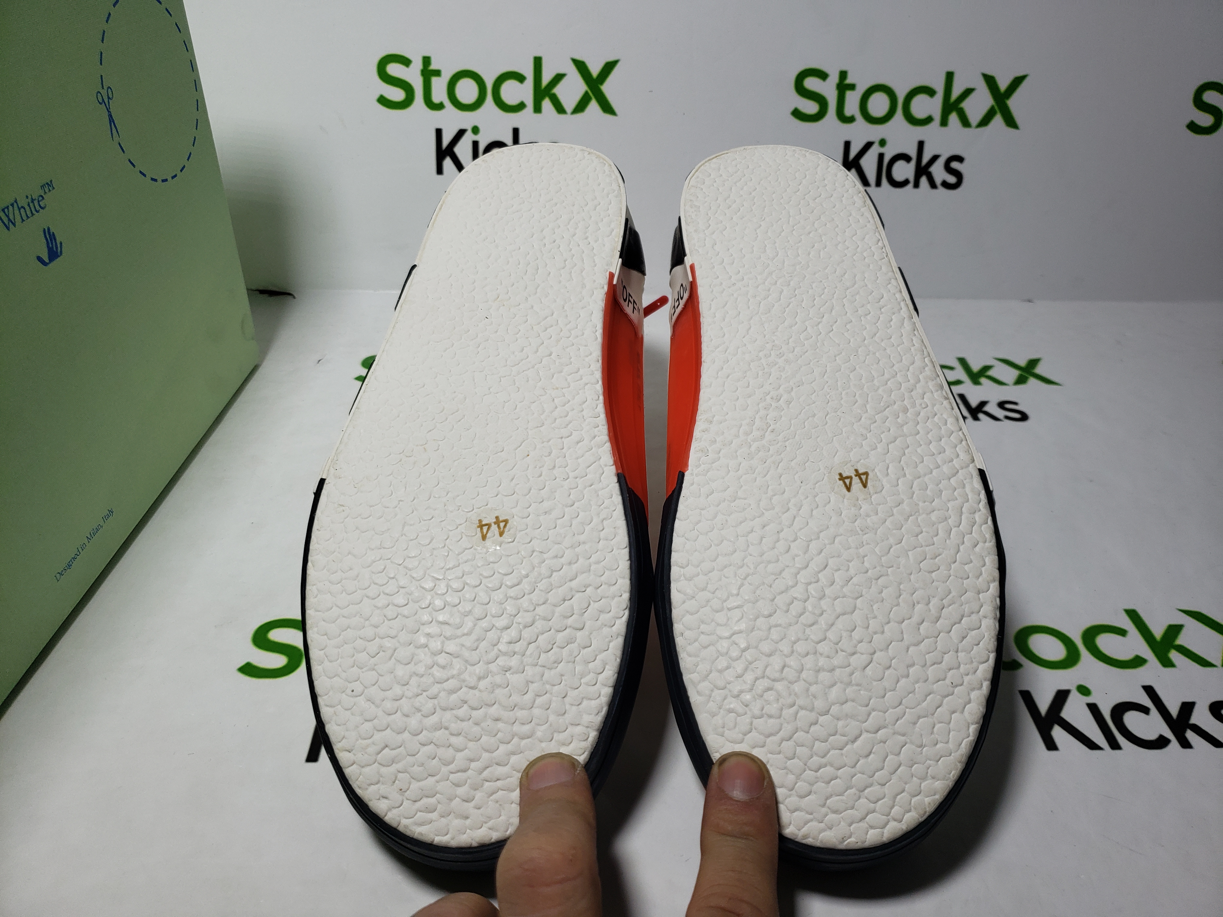 PK God Batch Off-White Vulc Low Top 'White' OMIA085E183510010100 review Stockicks 05