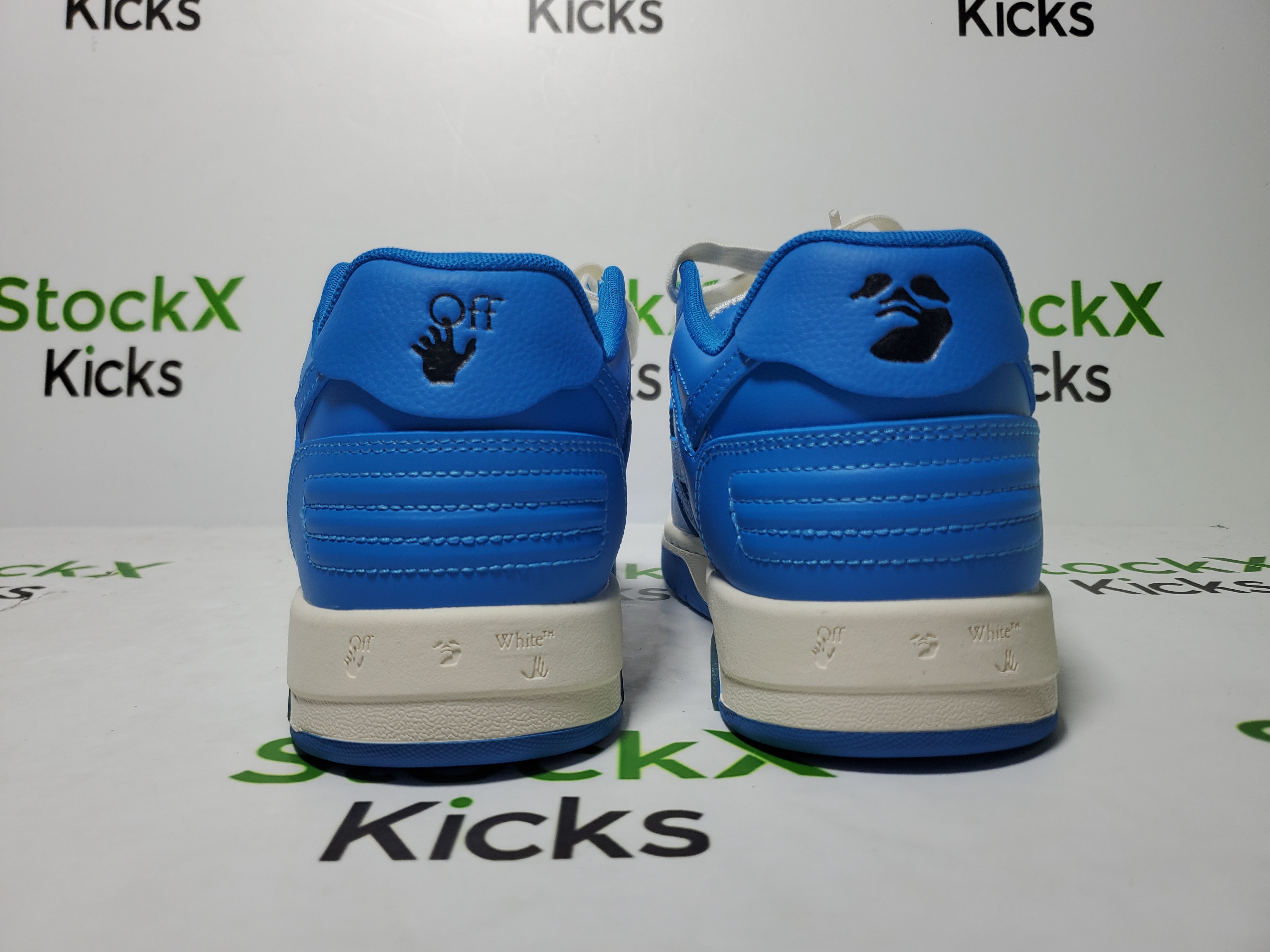 PK God Batch OFF-WHITE Out Of Office OOO Low Tops White Blue (FW22)  OMIA189F22LEA0014501 review Stockicks 03