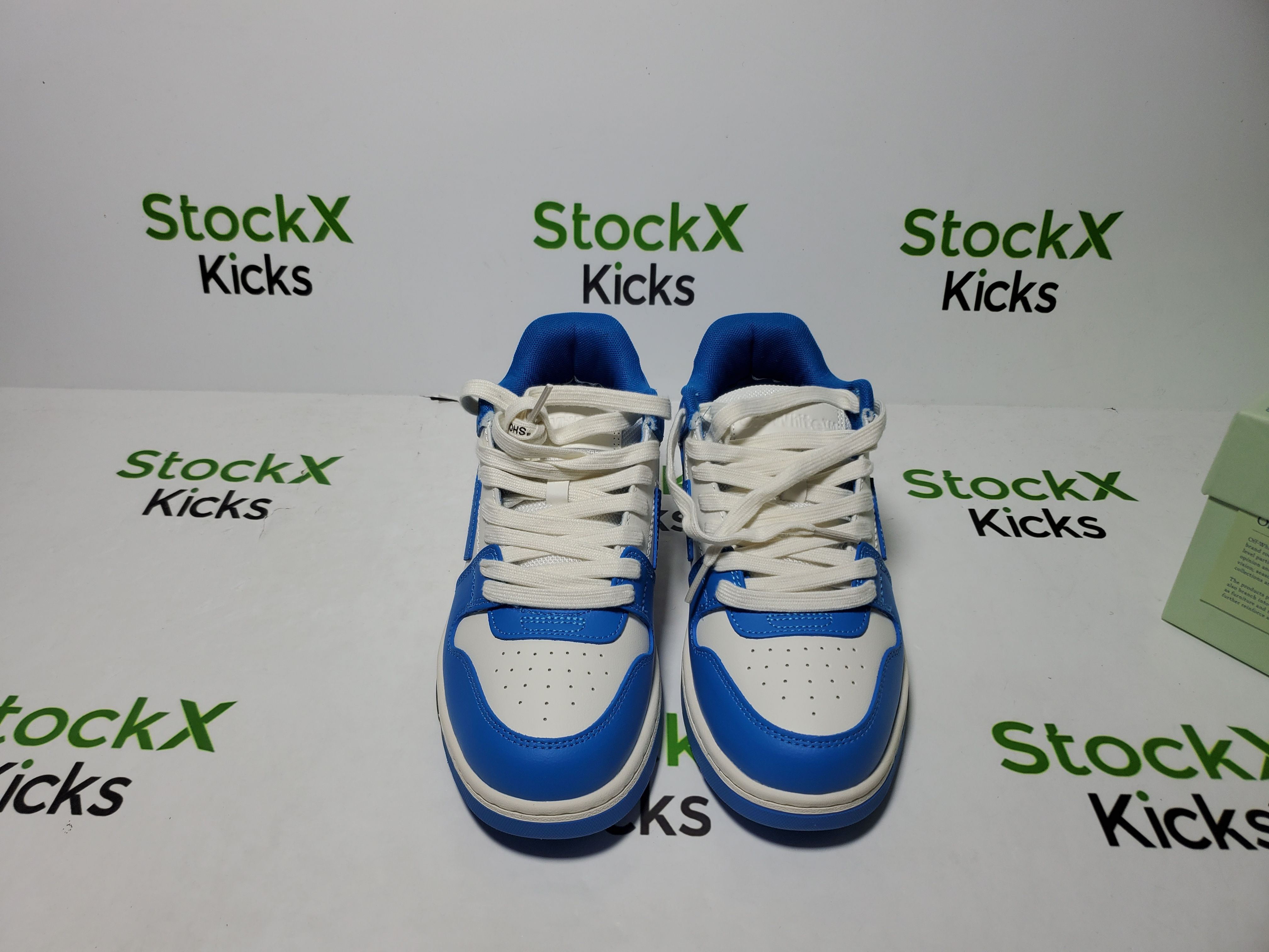 PK God Batch OFF-WHITE Out Of Office OOO Low Tops White Blue (FW22)  OMIA189F22LEA0014501 review Stockicks 05