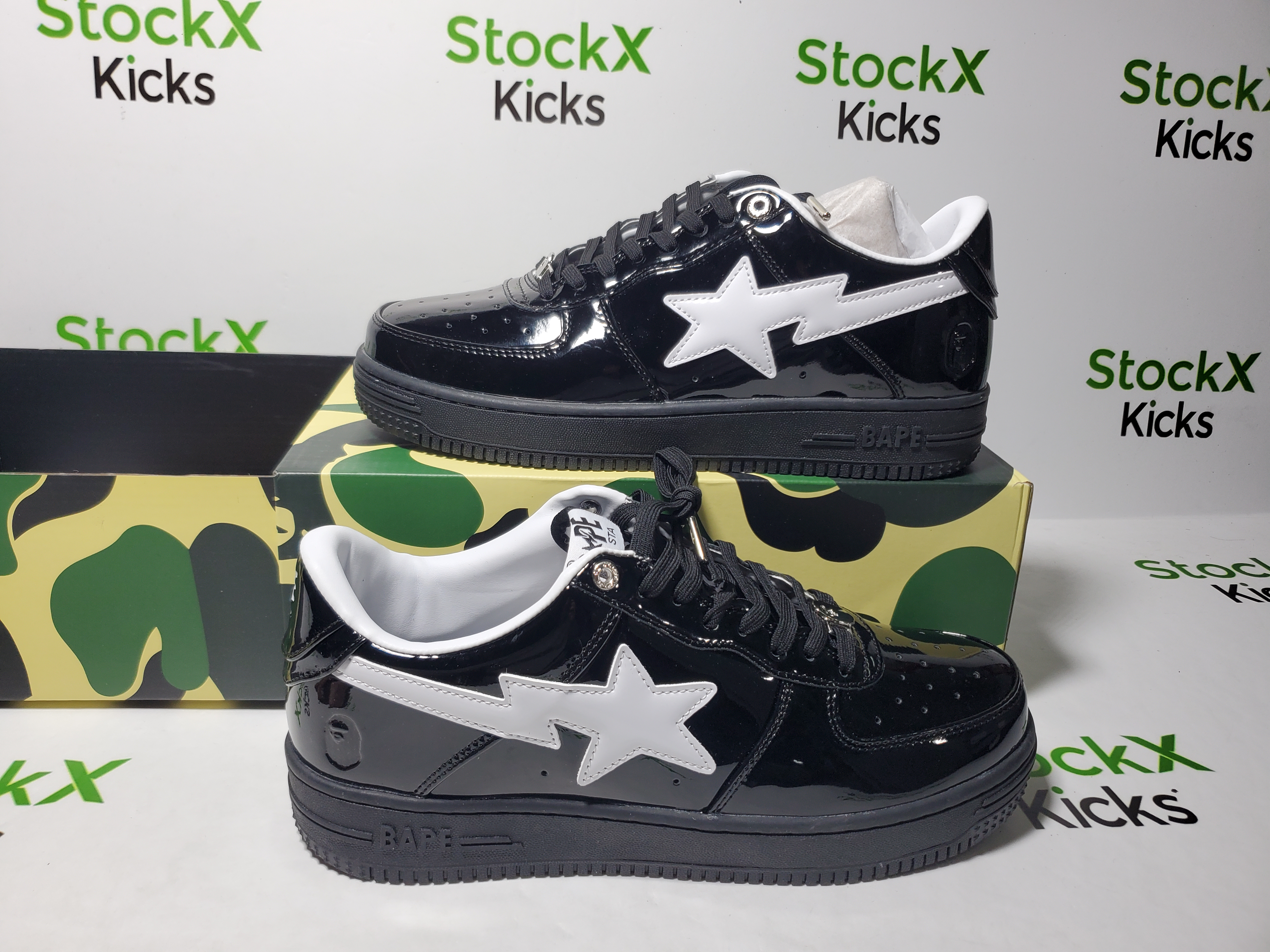 A Bathing Ape Bape Sta™ #2 star low-tops sneakers Black review Stockicks 01