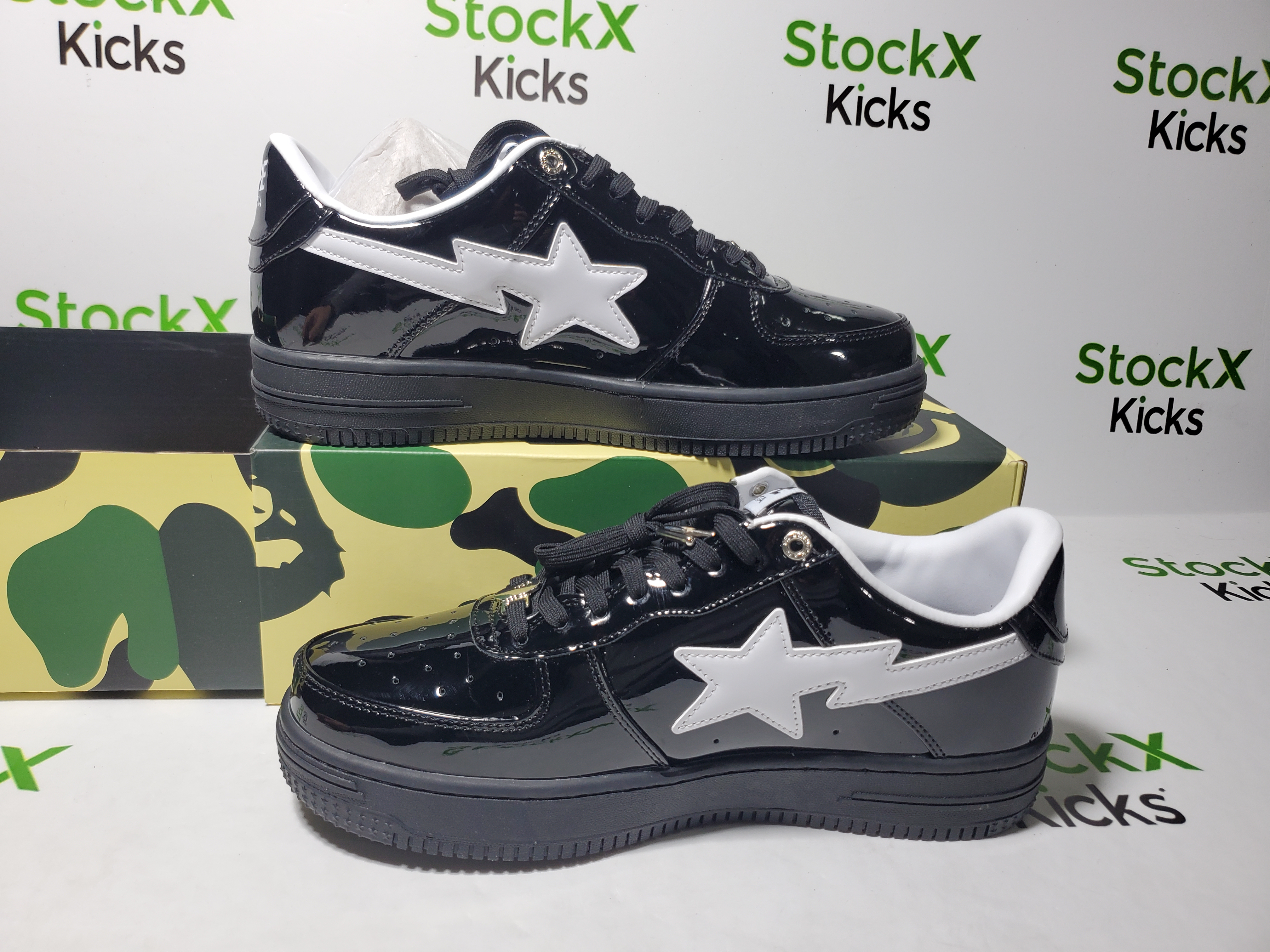 A Bathing Ape Bape Sta™ #2 star low-tops sneakers Black review Stockicks 02