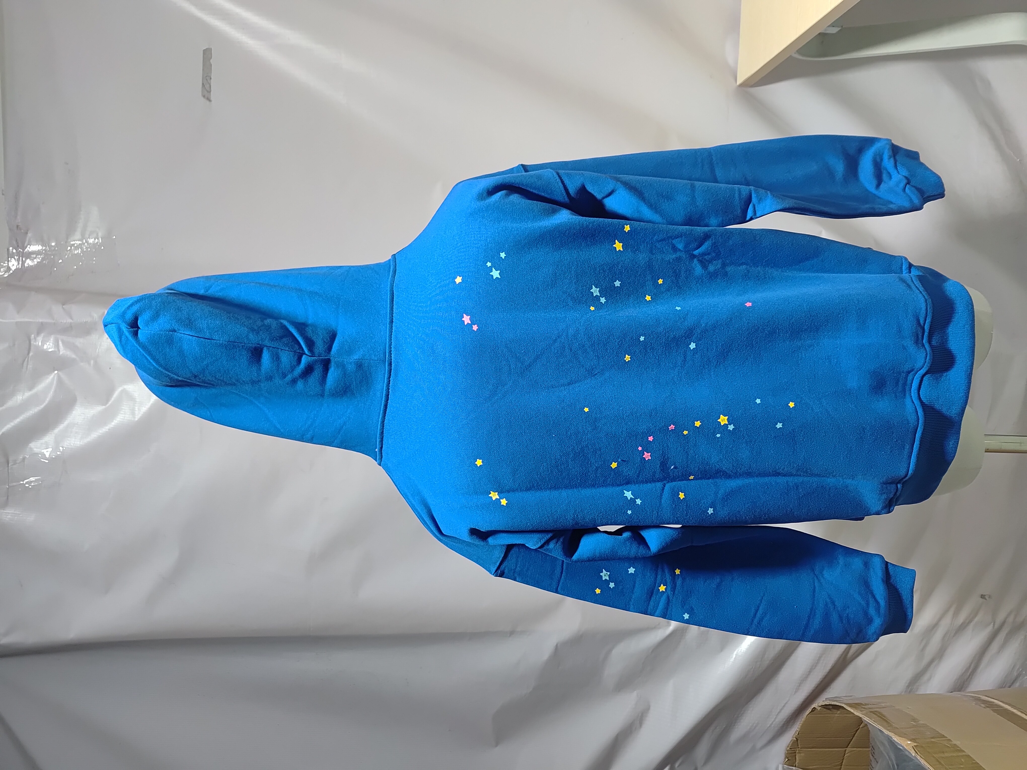 Sp5der TC Hoodie Blue YZ EG911 review Stockicks 03