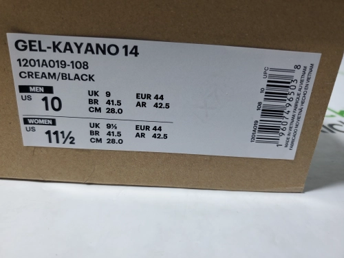 ASICS Gel-Kayano 14 Cream Black Metallic Plum 1201A019-108 review 