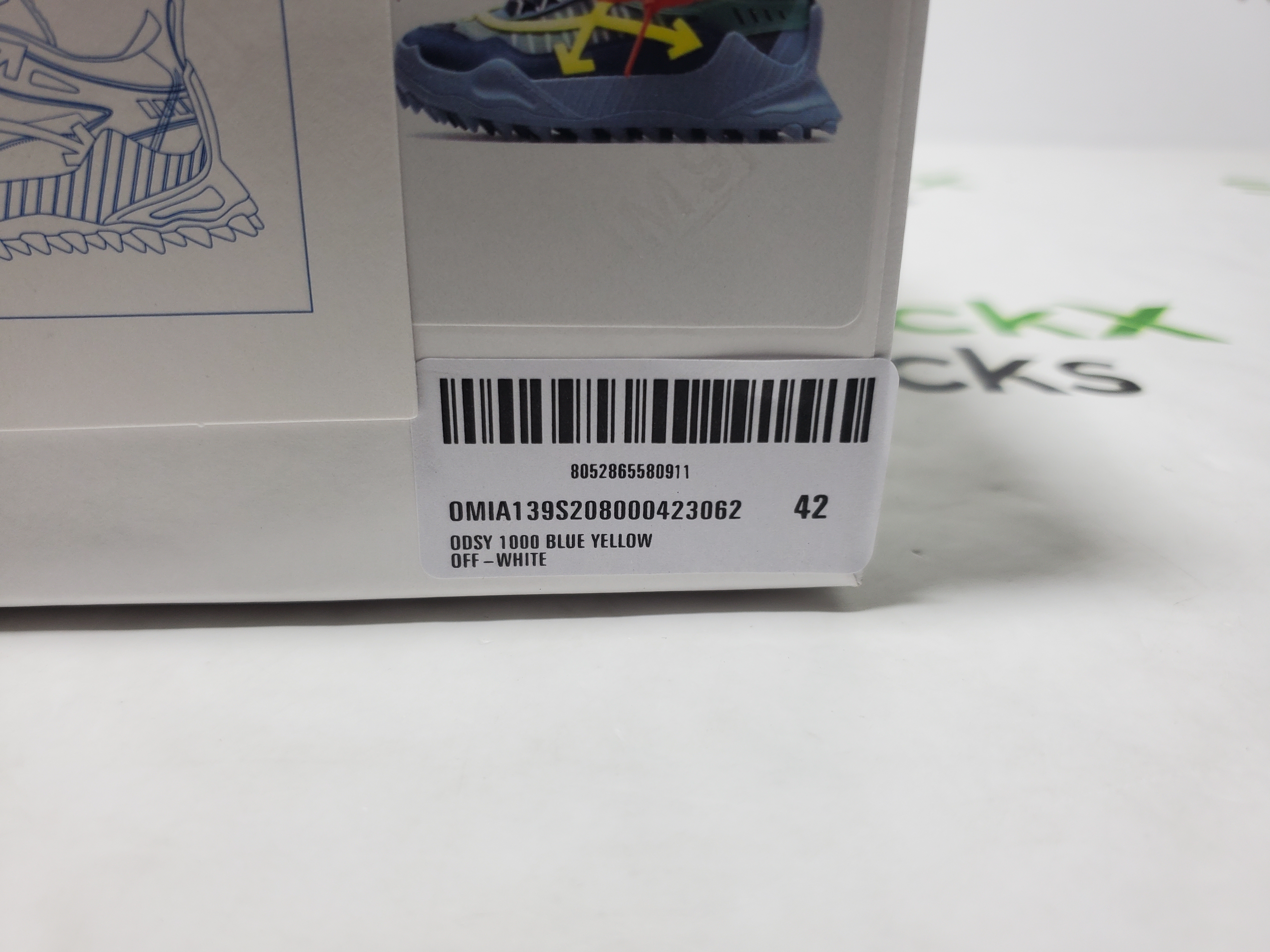 Off-White Odsy-1000 Blue Yellow SS20 OMIA139S 2080004 23062 review Stockicks 00