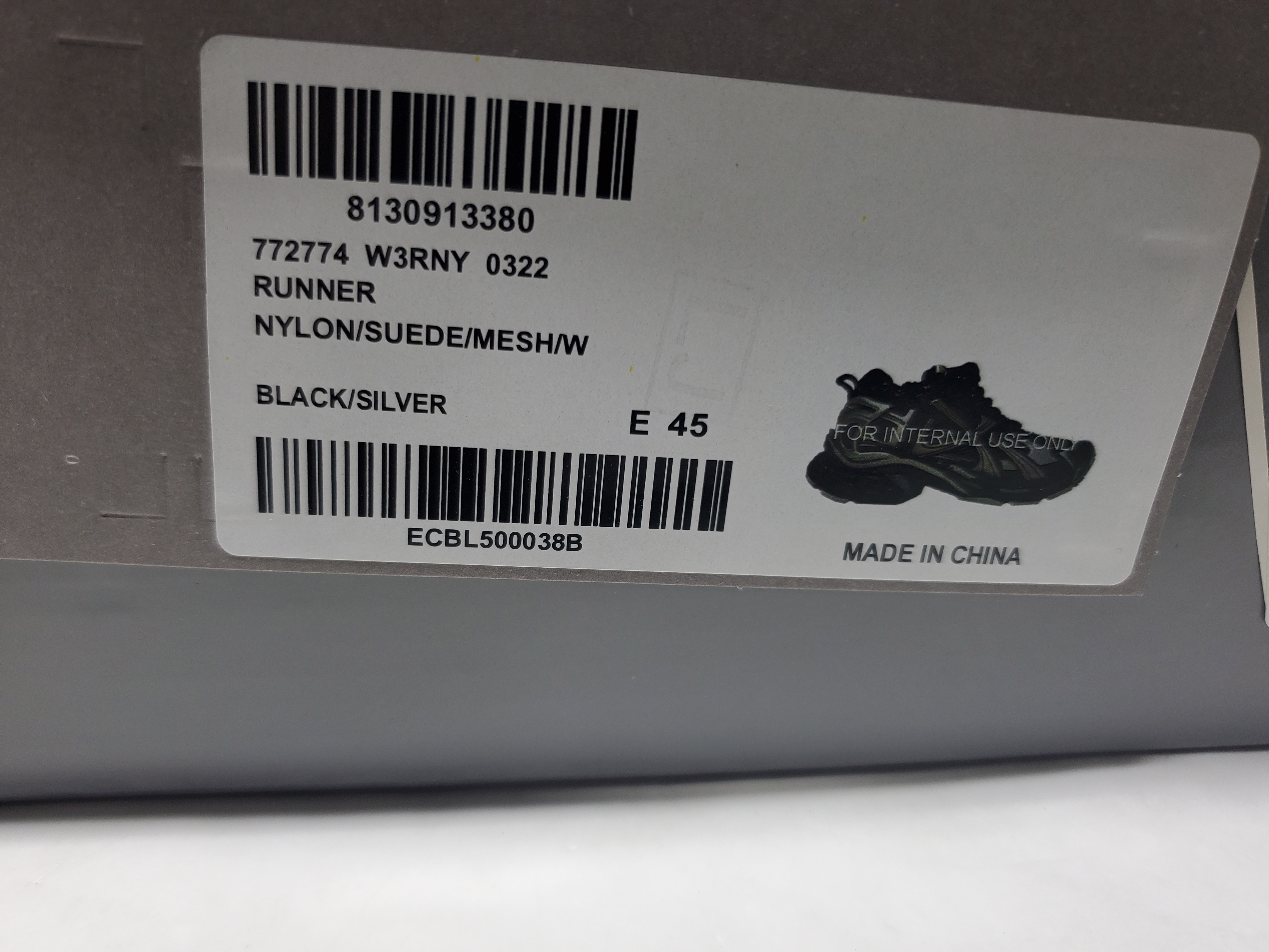 Balenciaga Runner Sneaker 'Black Silver' review Stockicks 00