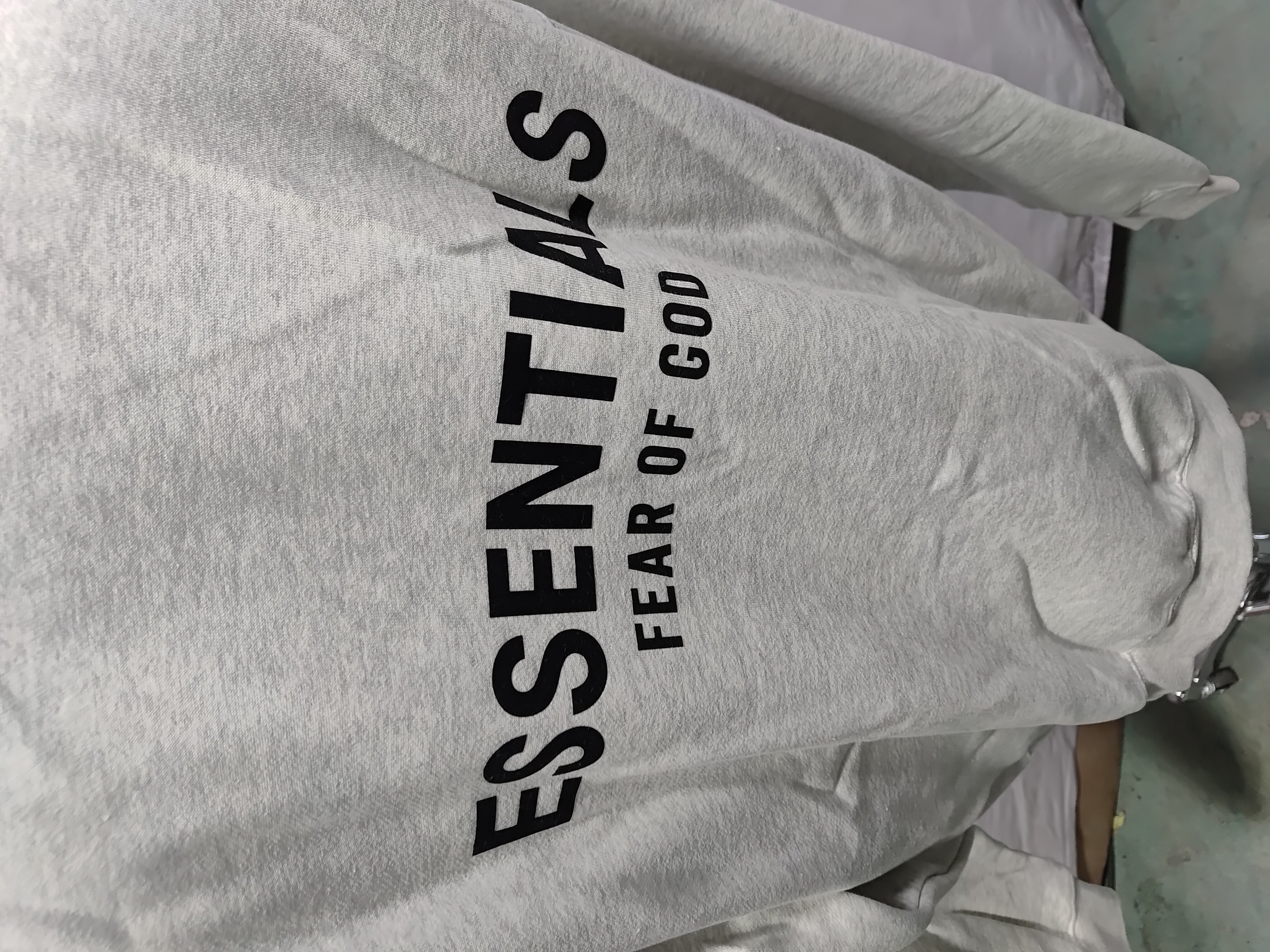 Fear of God Essentials Hoodie Light Oatmeal 192BT212112F review Stockicks 05