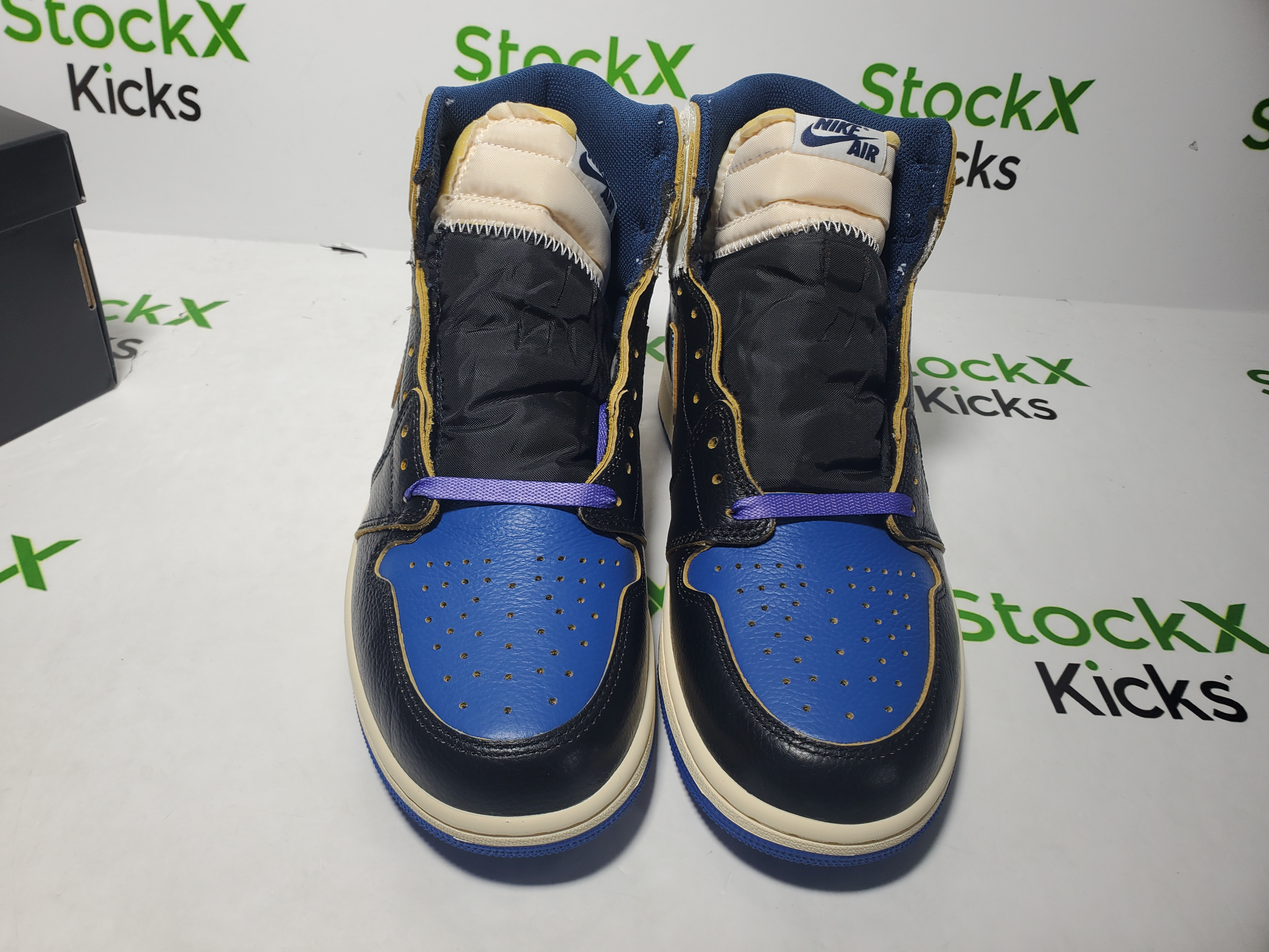 PK God Batch Fragment Design x Union LA x Air Jordan 1 Retro High OG 'Sport Royal IO7847-001 review Stockicks 04
