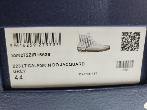 Dior B23 HT Oblique Transparency High White Blue Gray 3SN272ZIR 16536 review 