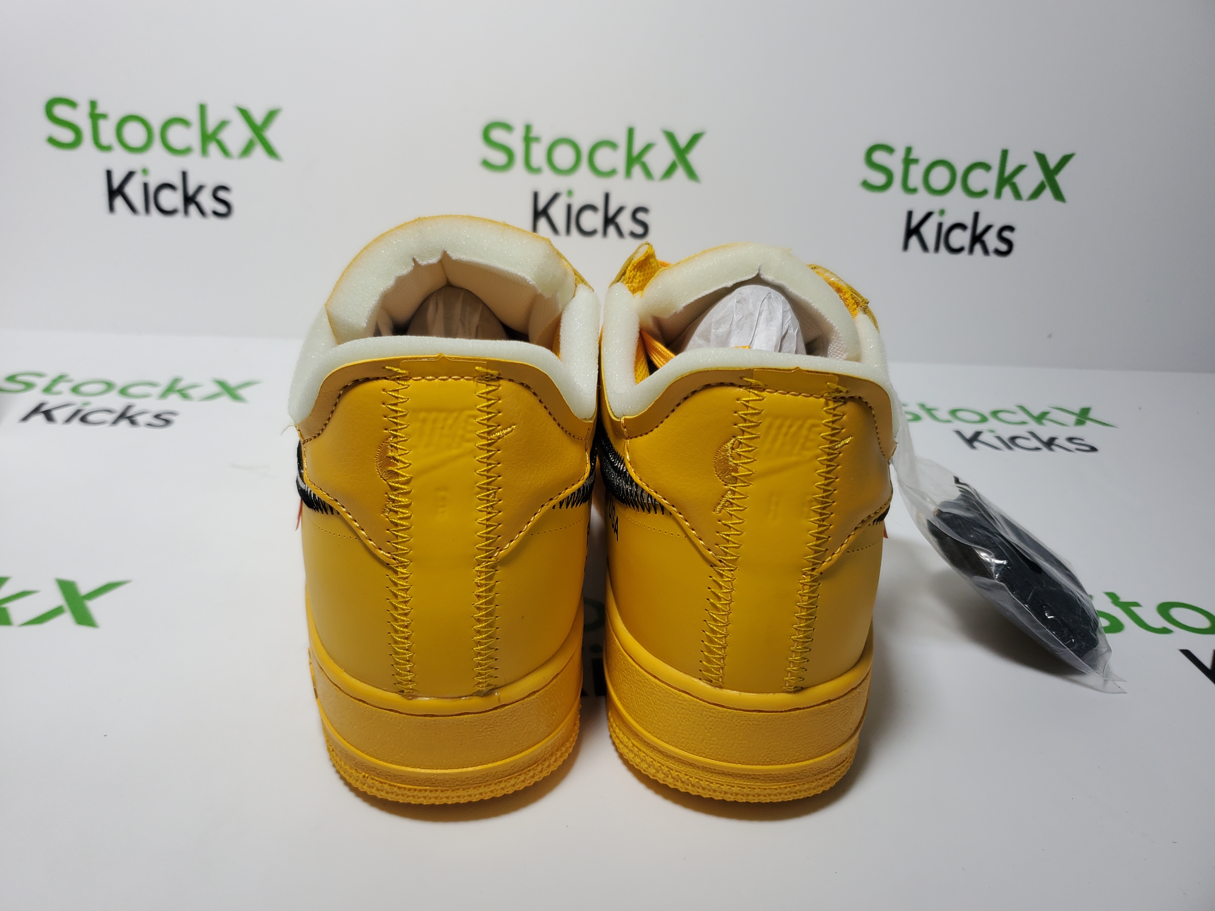 PK God Batch Nike Air Force 1 Low OFF-WHITE University Gold Metallic Silver DD1876-700 review Stockicks 03