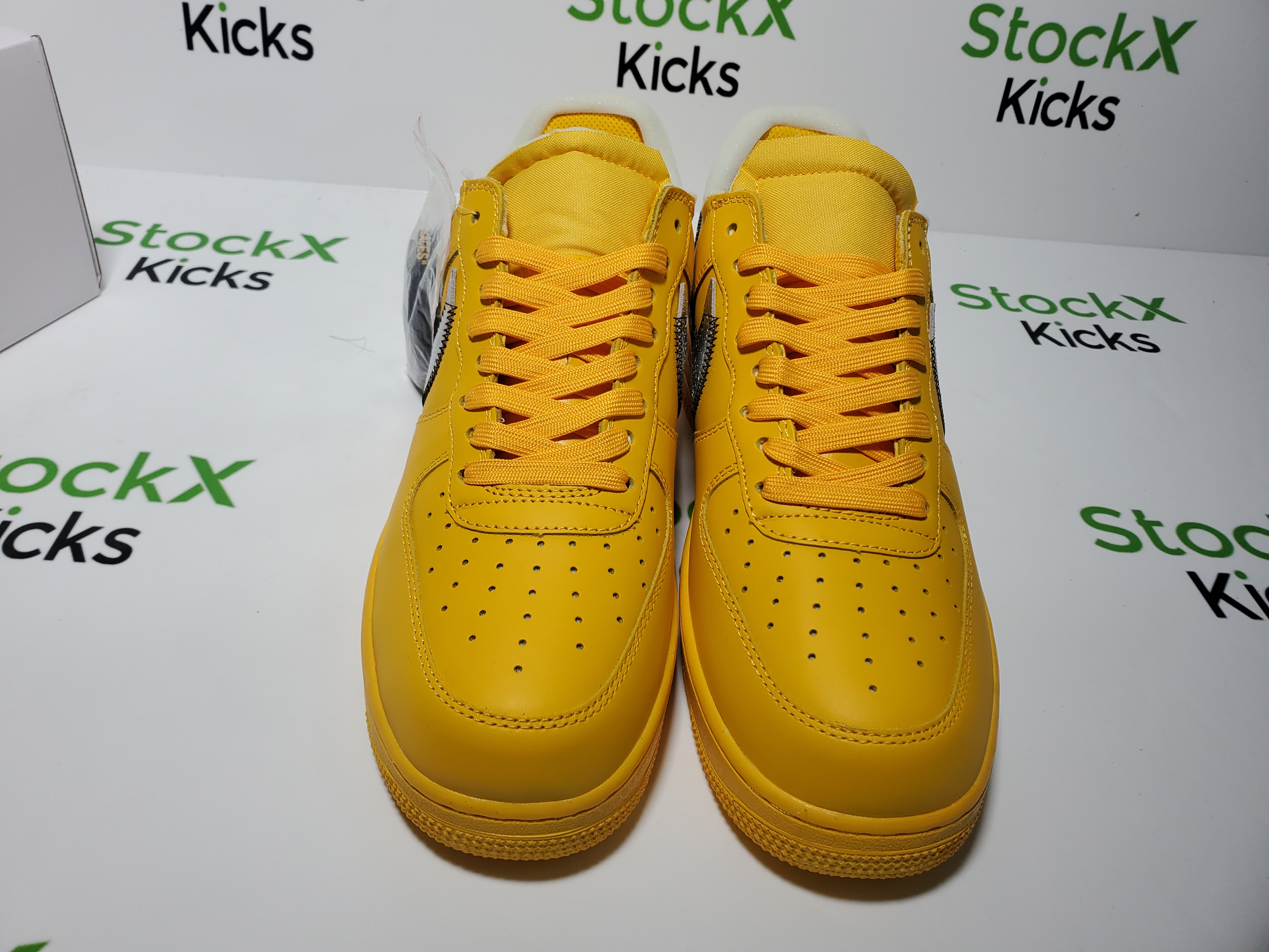 PK God Batch Nike Air Force 1 Low OFF-WHITE University Gold Metallic Silver DD1876-700 review Stockicks 04