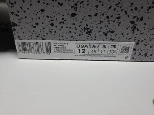 PK God Batch Air Jordan 5 Retro 'White Metallic' 2026 HQ7978-103 review 