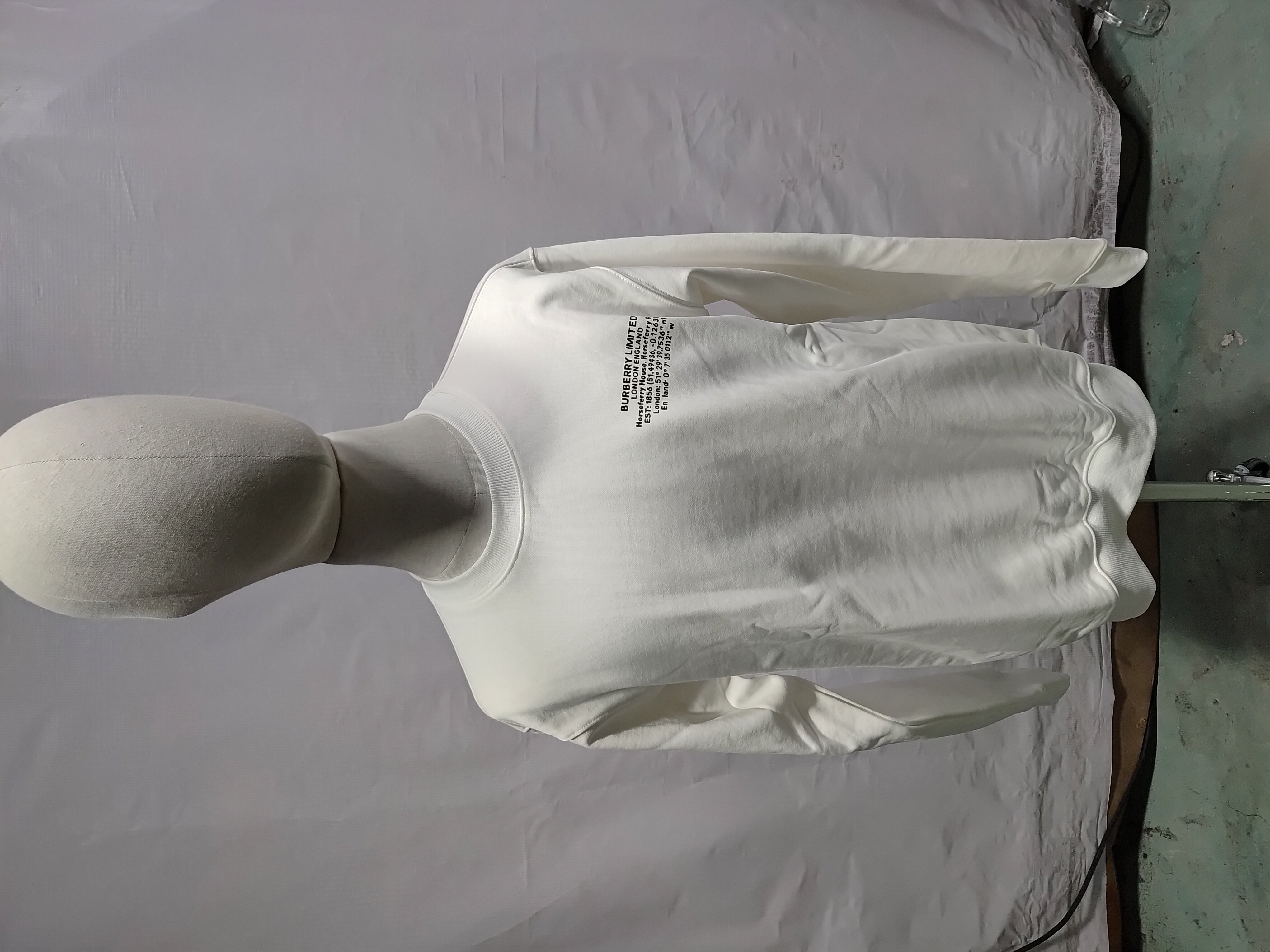 Burberry Coordinate Letter Printed Sweatshirt White CK WR2402024012 review Stockicks 01