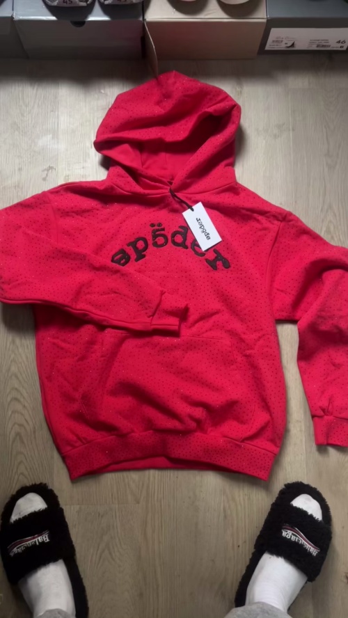 Sp5der VVS Hoodie Red YZ GE616 review 