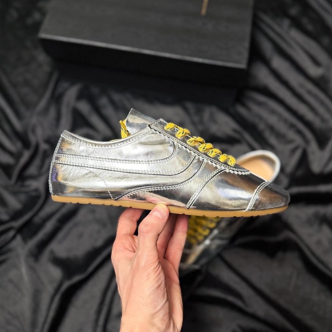PK God Batch Dries Van Noten Suede Sneakers Liquid Silver review daty 00
