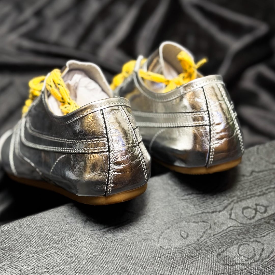 PK God Batch Dries Van Noten Suede Sneakers Liquid Silver review daty 01