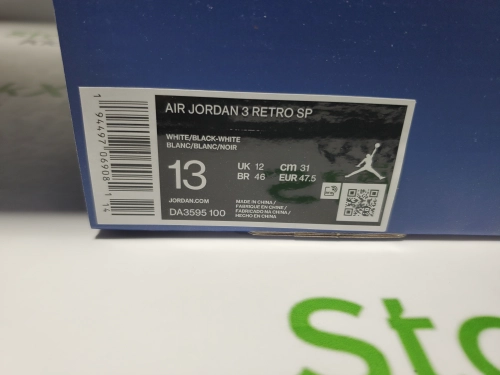 【Special Offers】PK God Batch Fragment Design x Air Jordan 3 Black White DA3595-100 review 