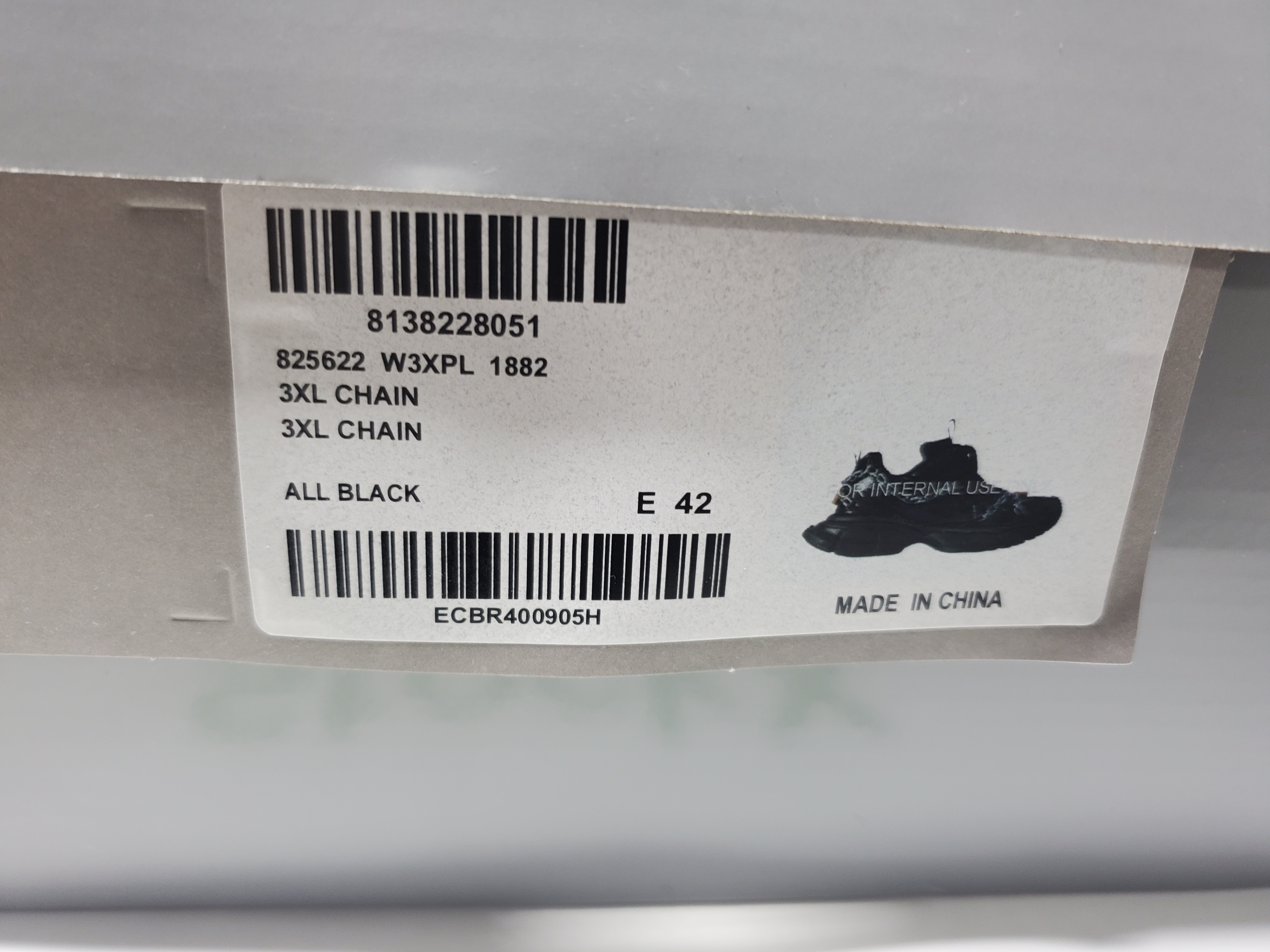 Balenciaga 3XL Sneaker Chain Black 825622W3XPL1882 review Stockicks 00
