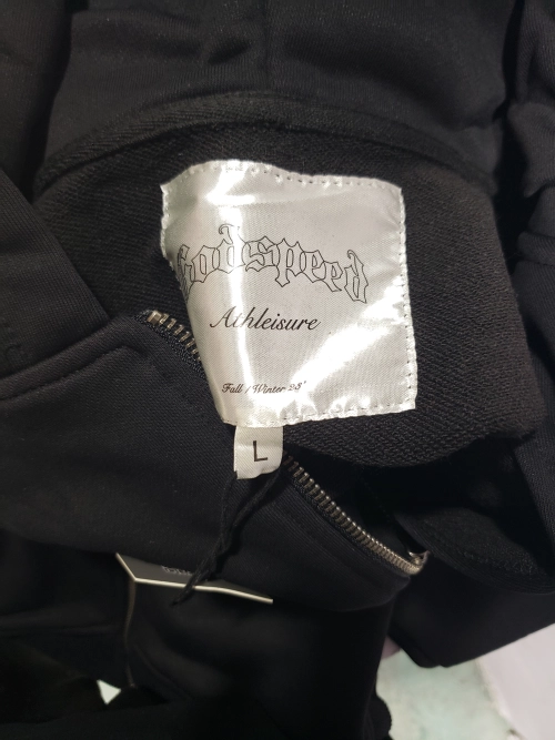 Godspeed OG Logo Black Sweatsuit G6031-8230 Red Letter Print review 