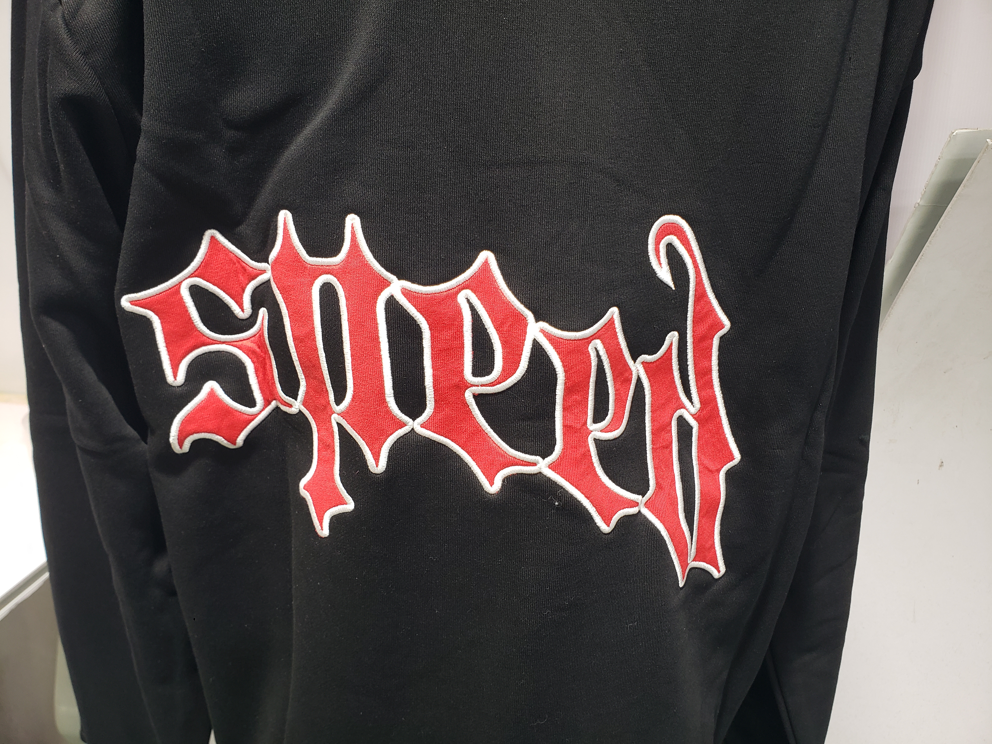 Godspeed OG Logo Black Sweatsuit G6031-8230 Red Letter Print review Stockicks 03